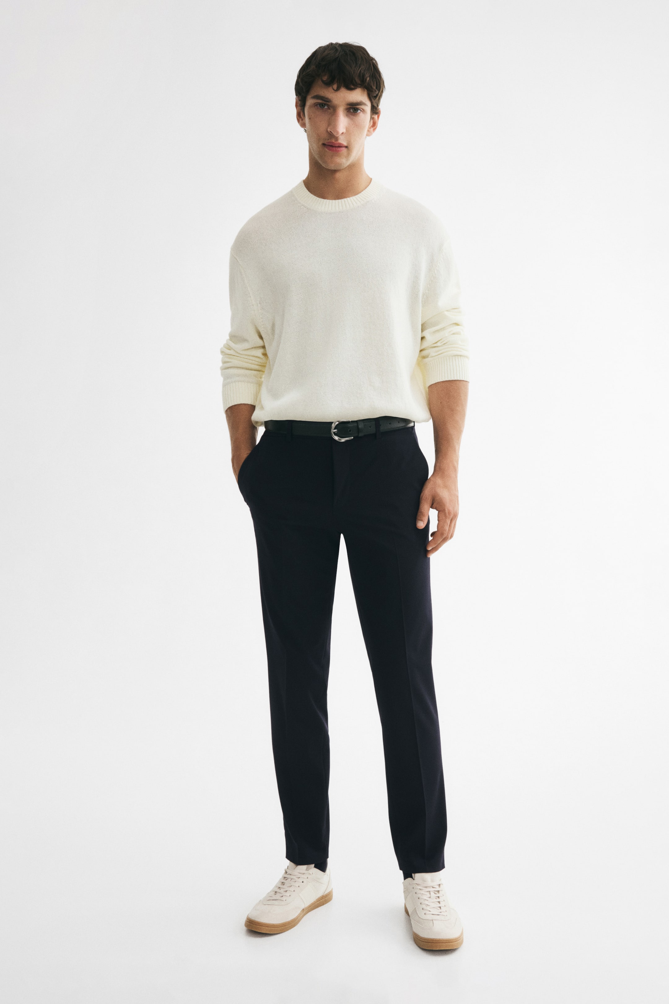Agrandir l'image: Pantalon de costume Slim Fit - Bleu foncé - HOMME | H&M CH 2