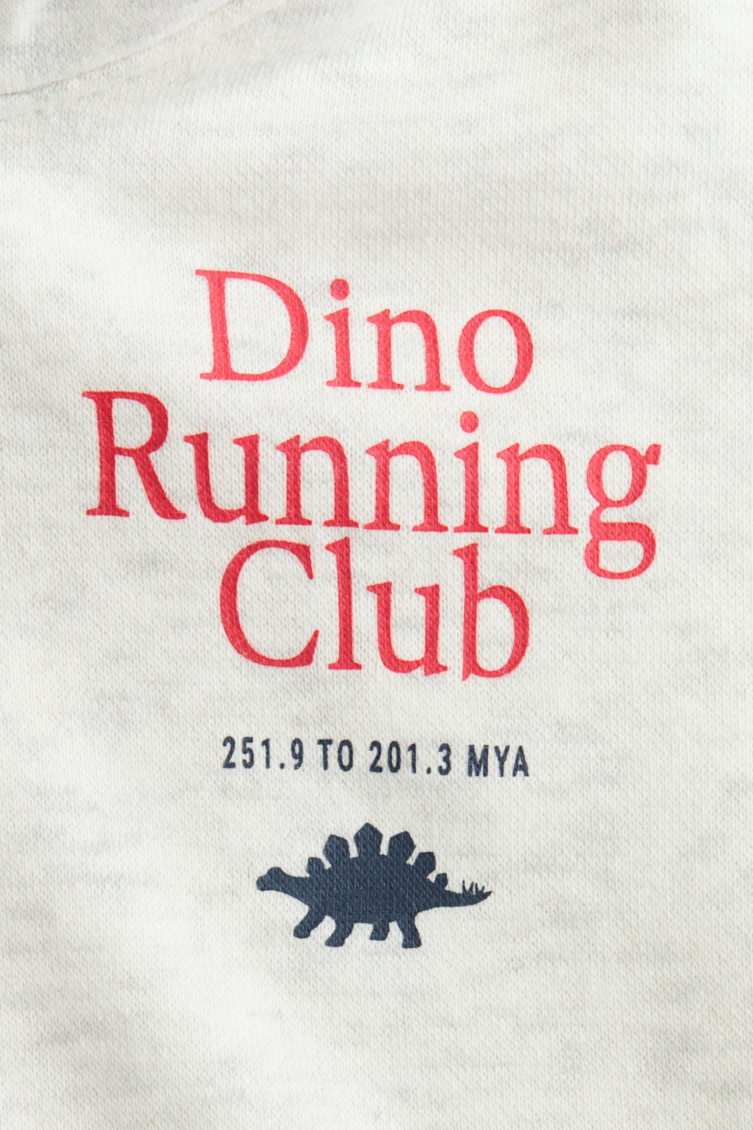Printed hoodie - Light grey/Dino Running - 3
