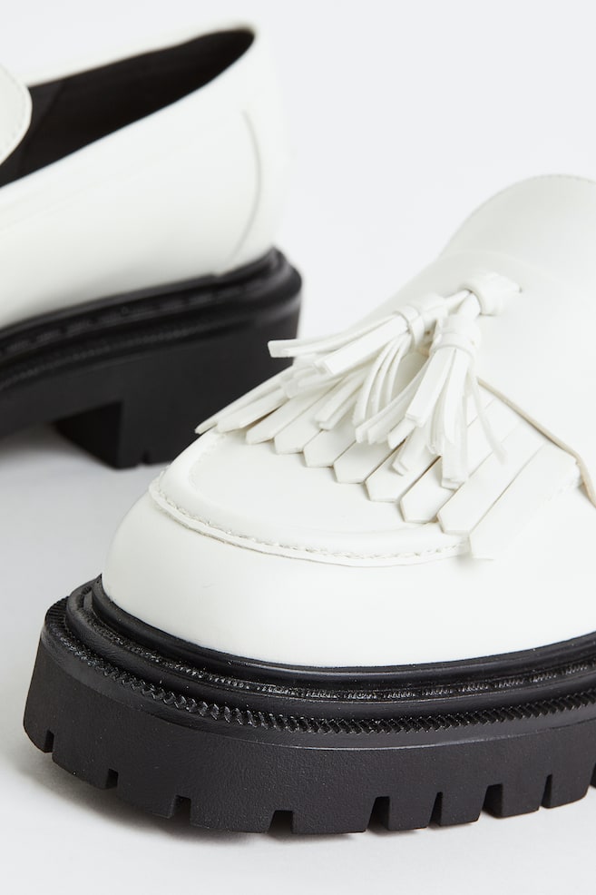 Chunky loafers - White/Black - 6