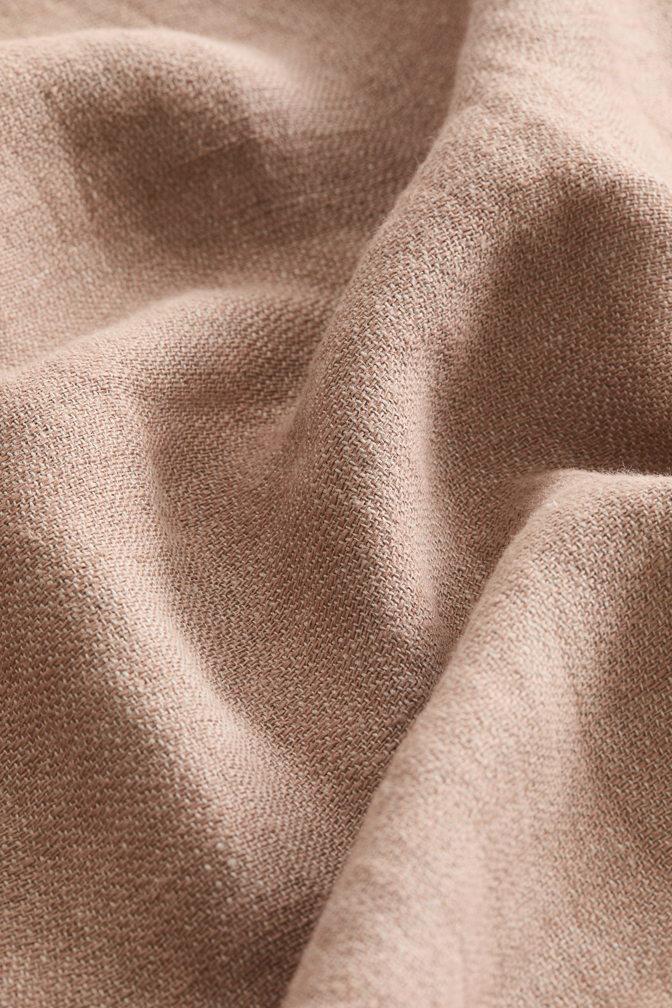 Two-Tone Linen Throw