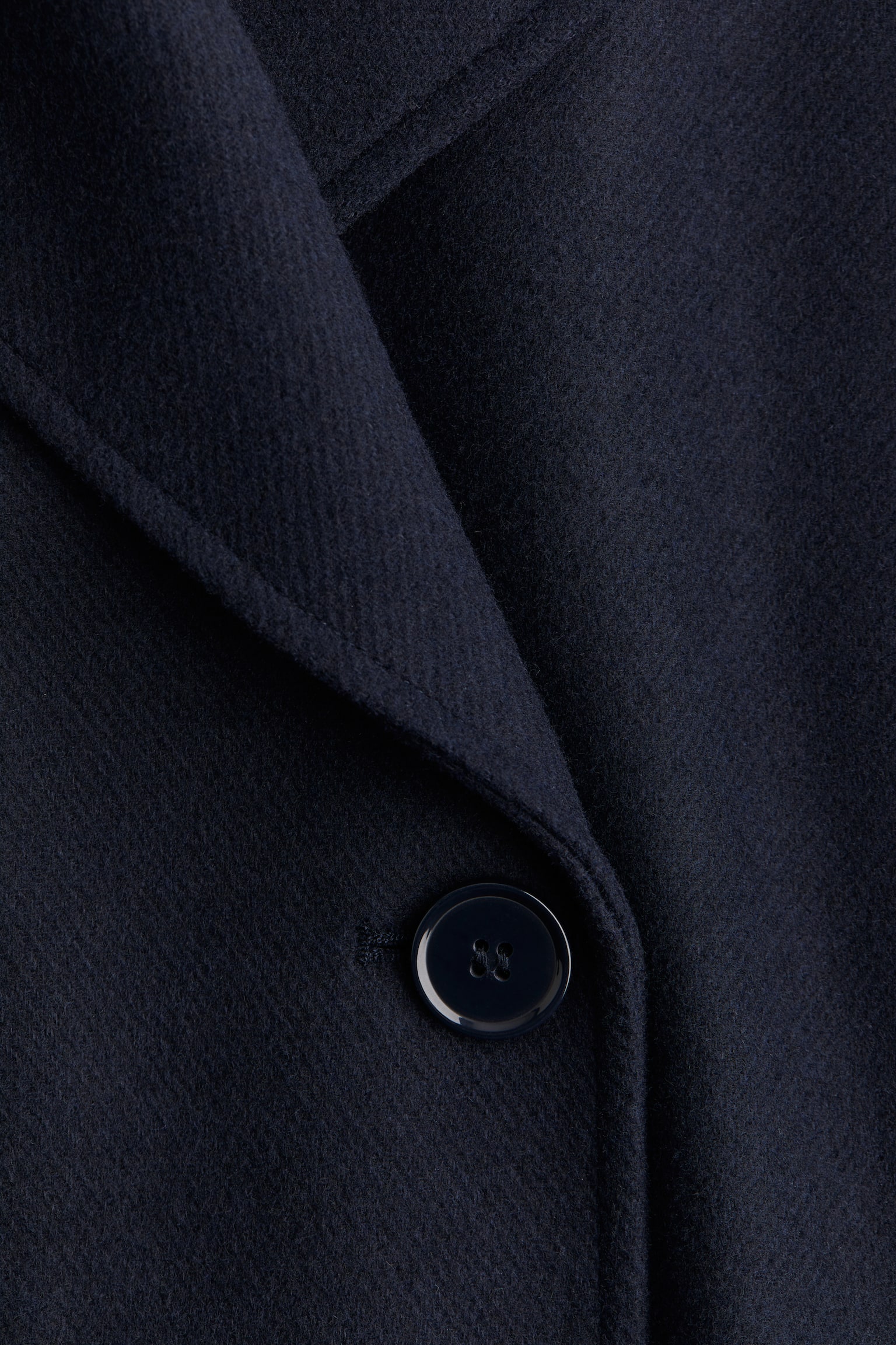 Short pea coat - Navy blue/Black/Greige marl - 4