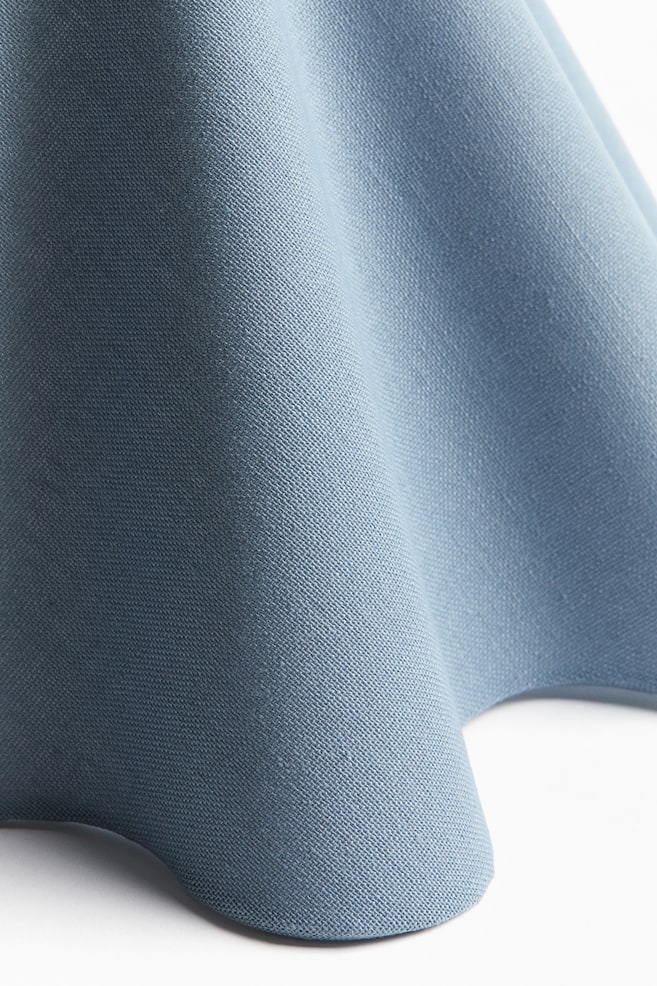 Linen-blend lampshade-Dusty blue - 3