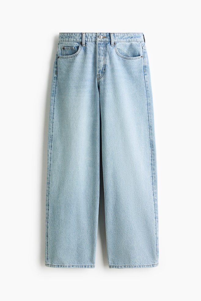 Baggy Regular Waist Jeans - Light denim blue/Denim black/Denim white/Denim blue/Dark denim blue - 1