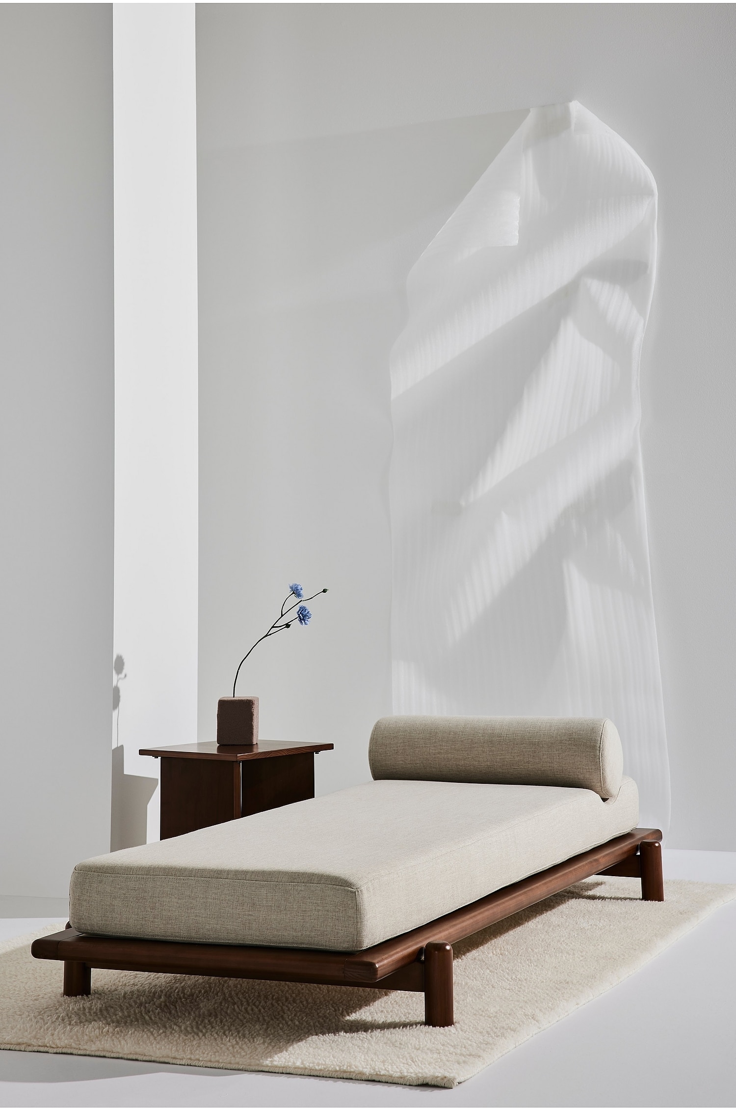 Julie Madras Og Pude - Naturhvid