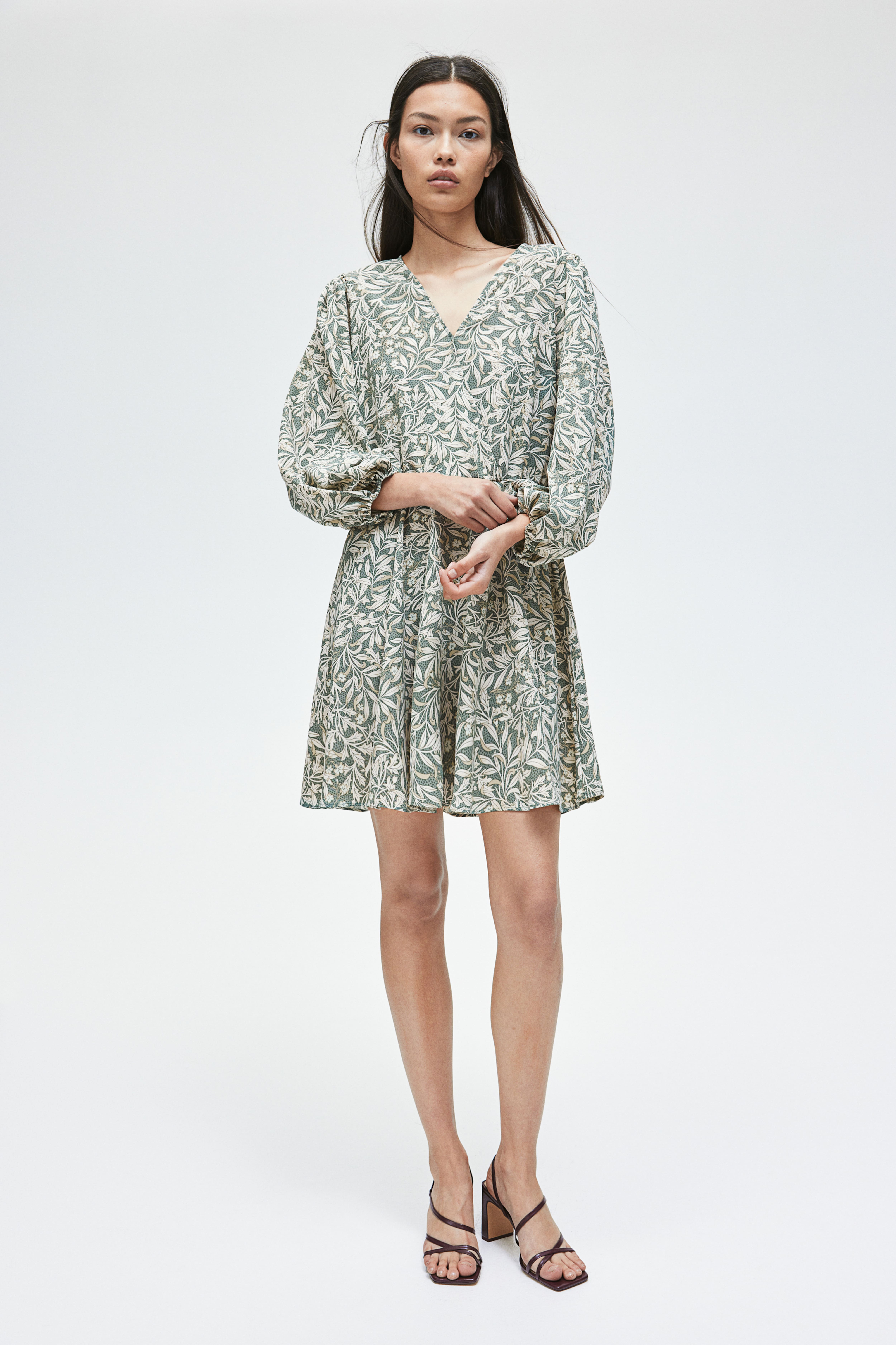 H and m print dress hotsell