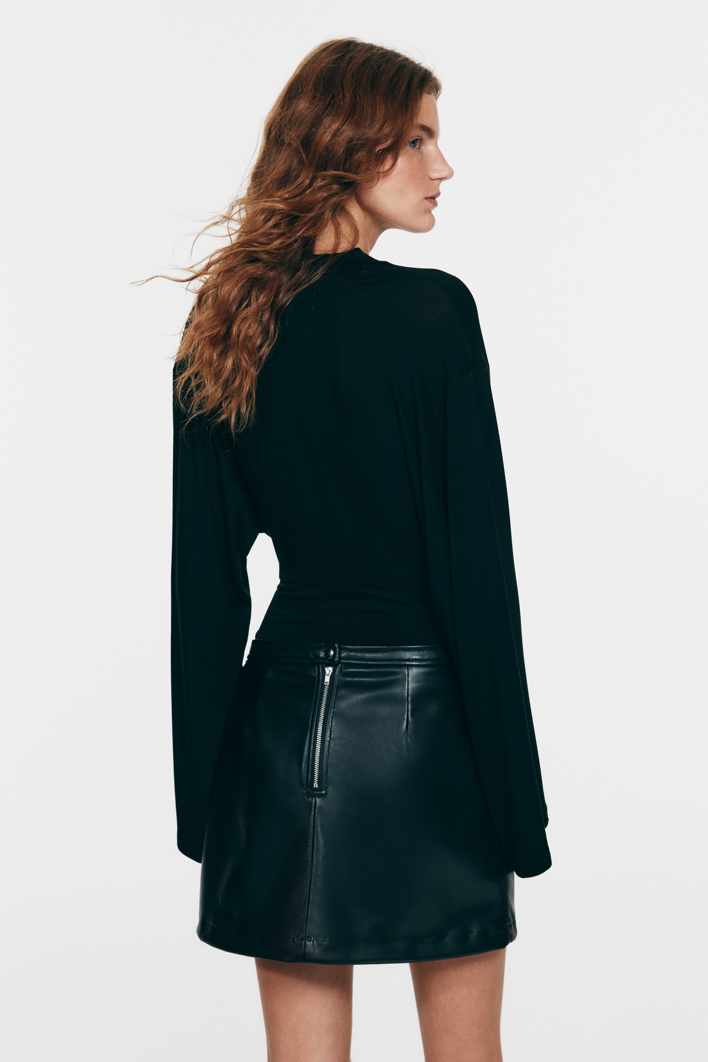 Women's Black Draped Jersey Top | H&M CA