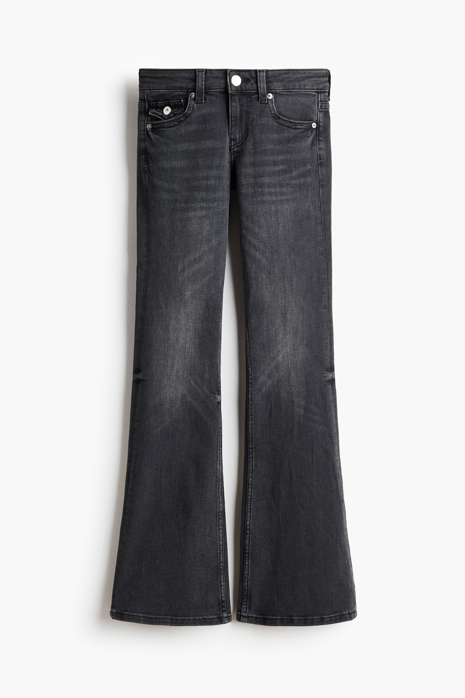 Flared Low Waist Jeans - שחור/כחול ג'ינס בהיר/כחול ג'ינס כהה/כחול ג'ינס כהה/כחול ג'ינס כהה - 1