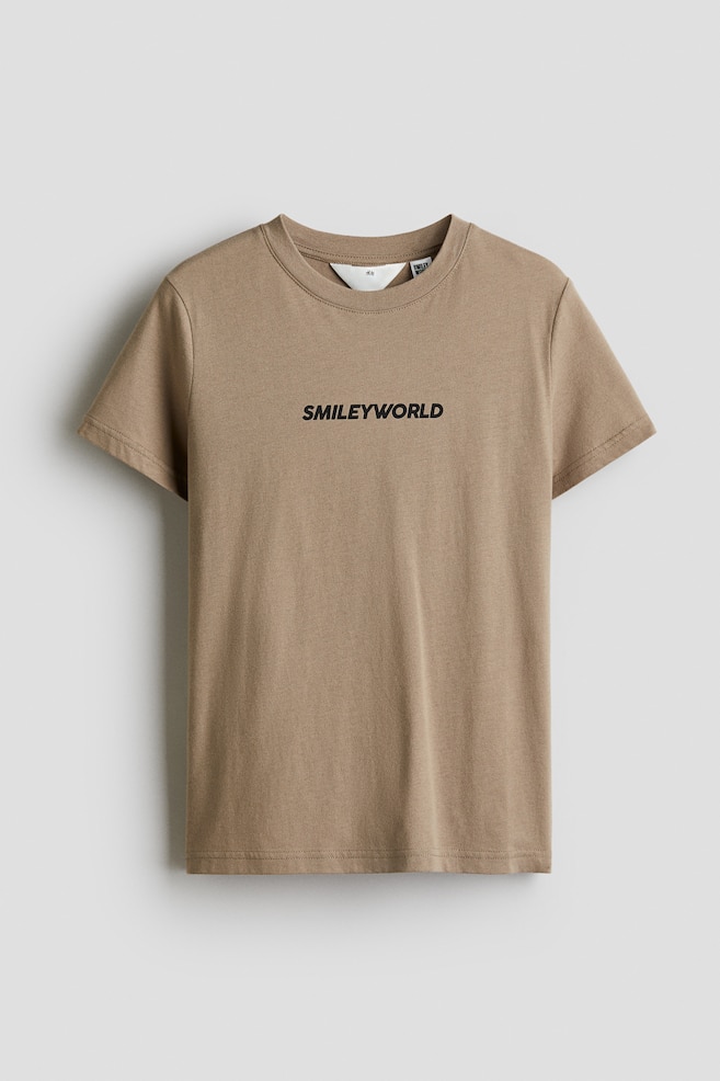 Printed T-shirt - Dark beige/SmileyWorld®/Cream/SmileyWorld®/Light yellow/The Simpsons - 1