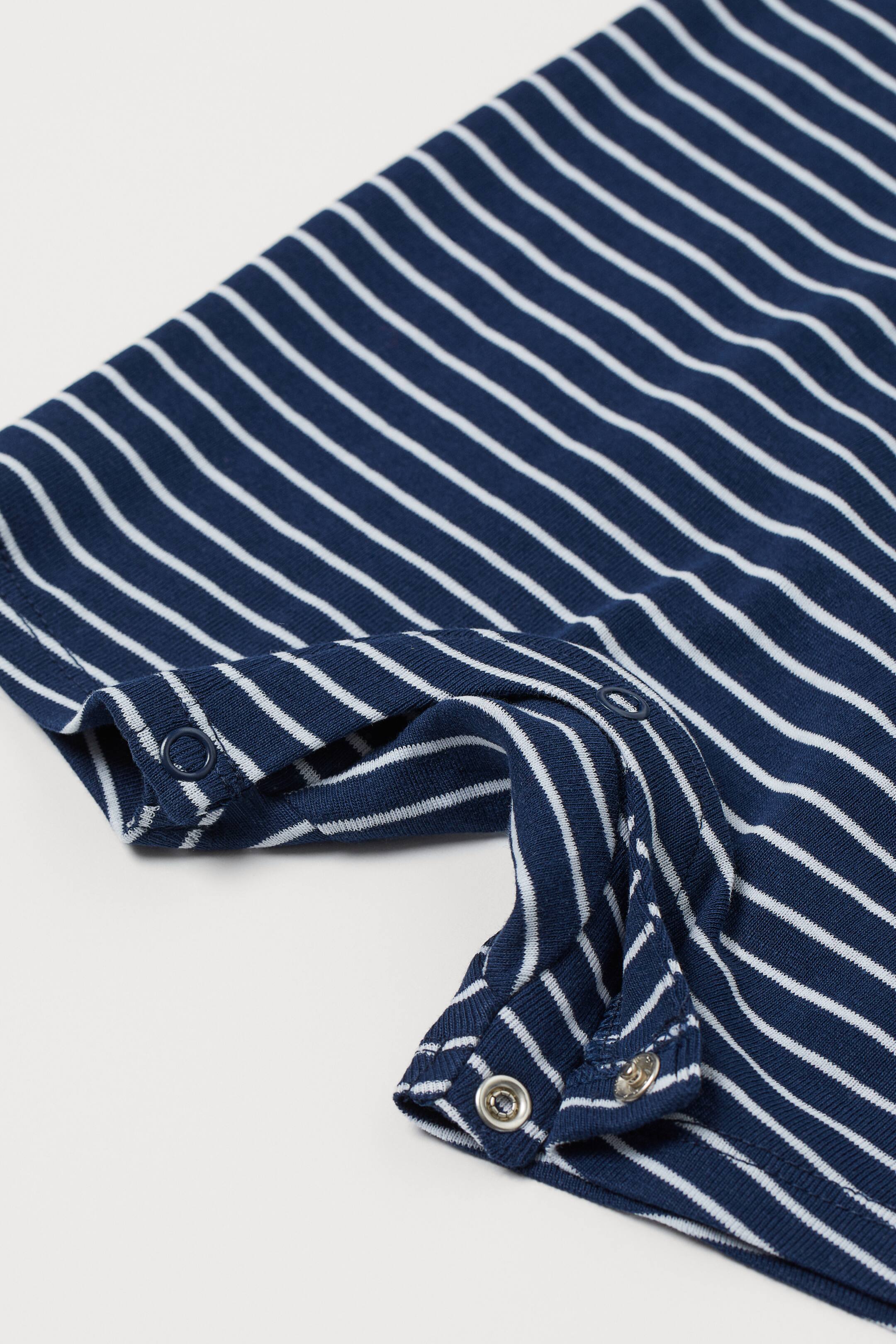 View larger image: Sleeveless romper suit - Dark blue/Striped - Kids | H&M 3