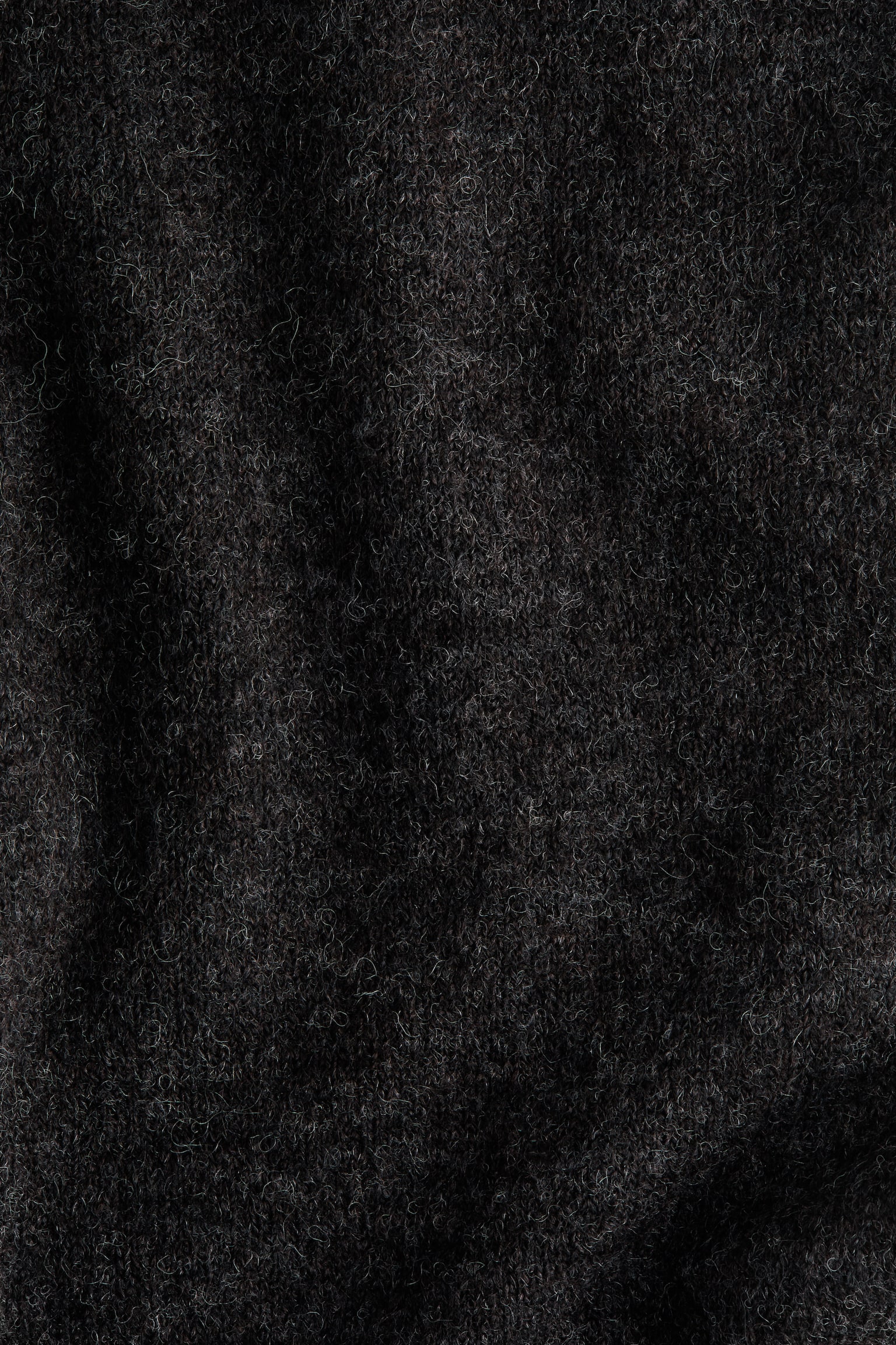 Knitted pull-on trousers - Dark grey/Light blue marl - 5