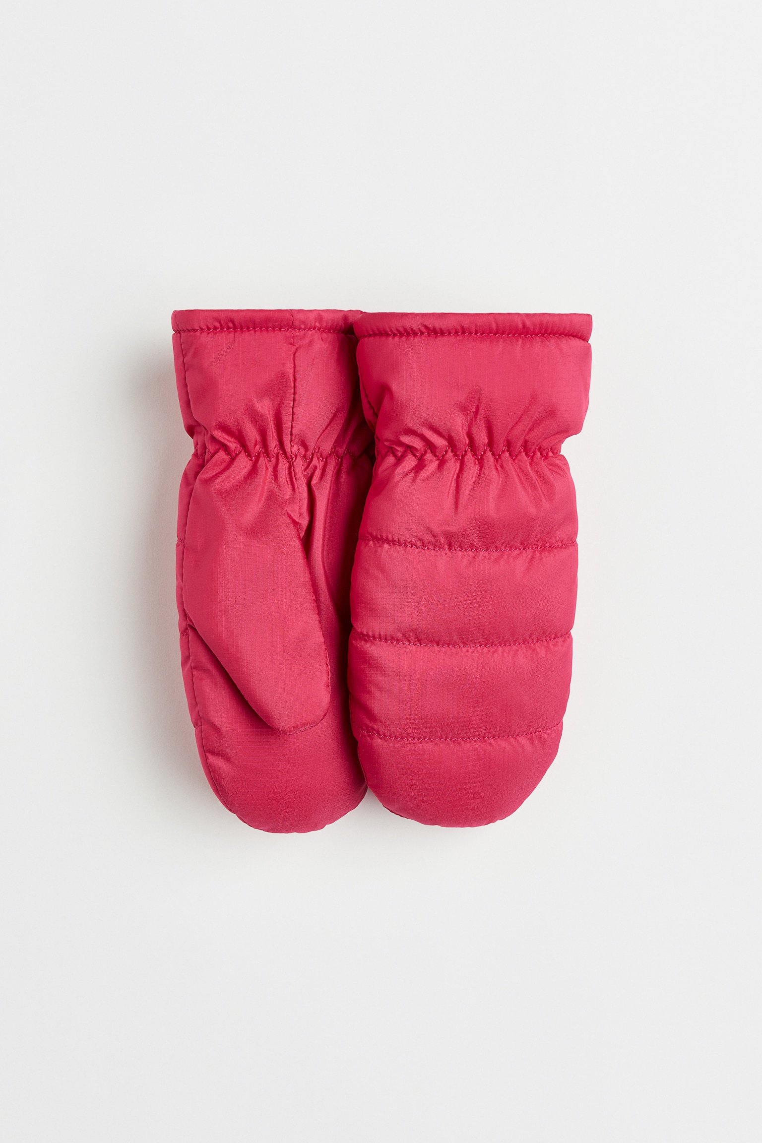 Water Repellent Padded Mittens - Cerise - 1