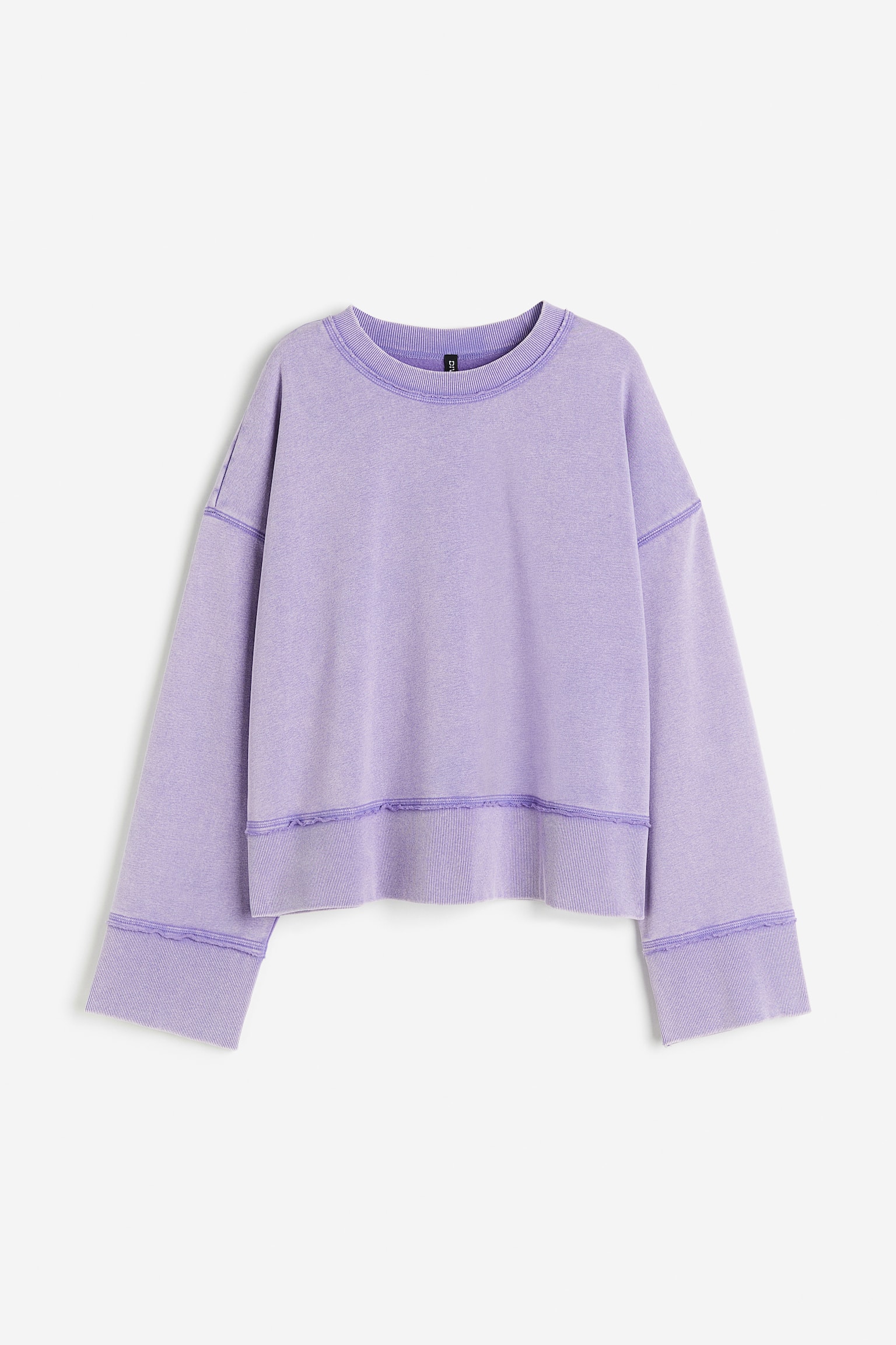 Oversized sweatshirt - Light purple/Beige/Light blue/Grey/Black - 1