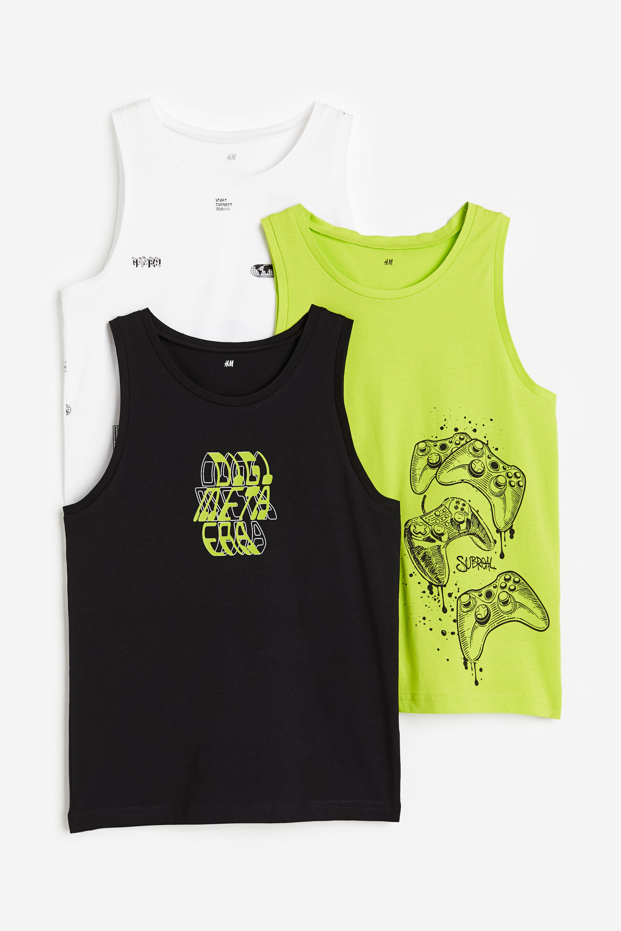 3-pack Printed Tank Tops