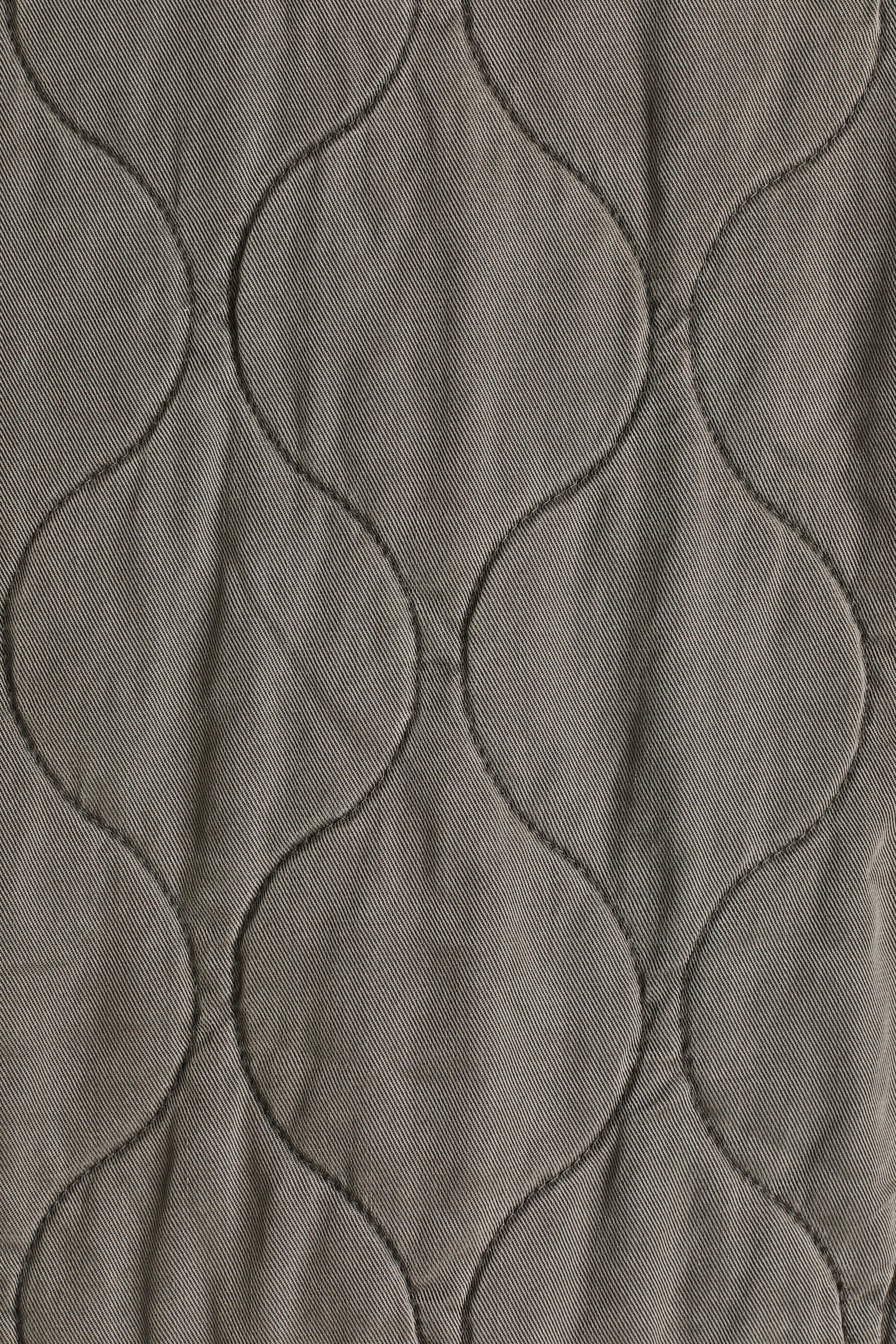 Женская куртка H&M Quilted Twill, цвет: Серый — фото 9