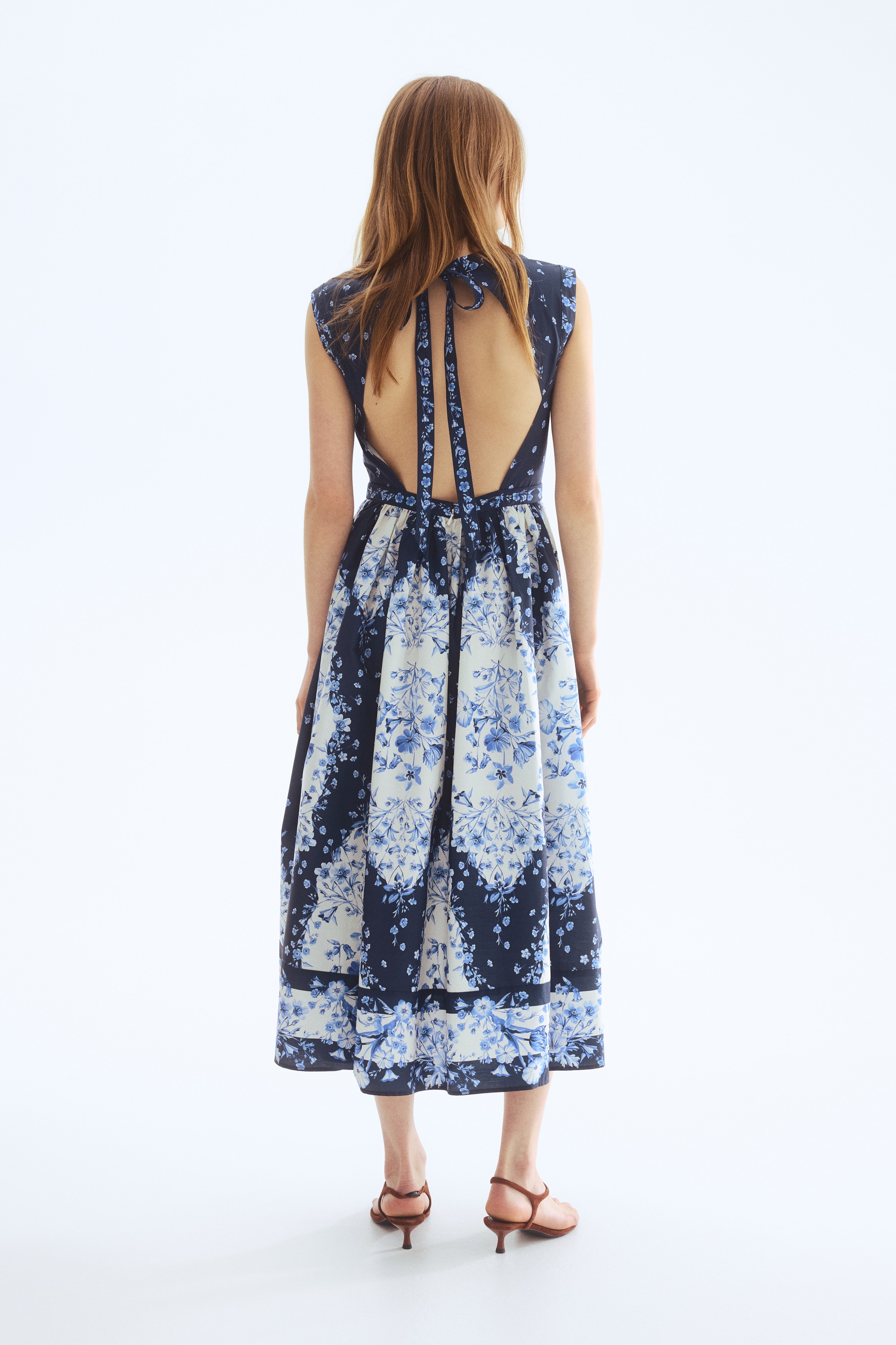 Blue Maxi Dresses | Satin, Floral & Long Sleeve | H&M US