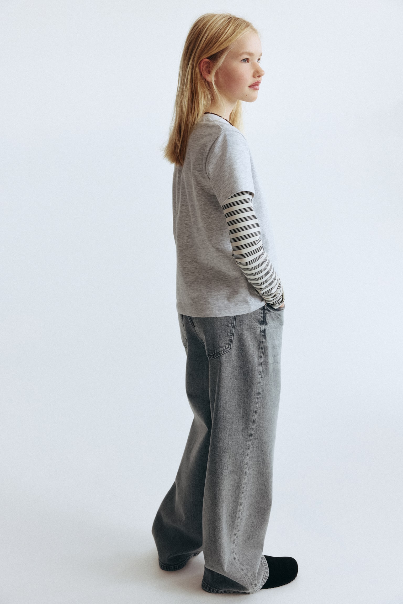 Wide Leg Jeans - Light denim grey/Denim blue/Light denim blue/Denim grey/Light denim grey/Light denim blue/Dark denim blue/Denim blue/Black/Denim blue - 3