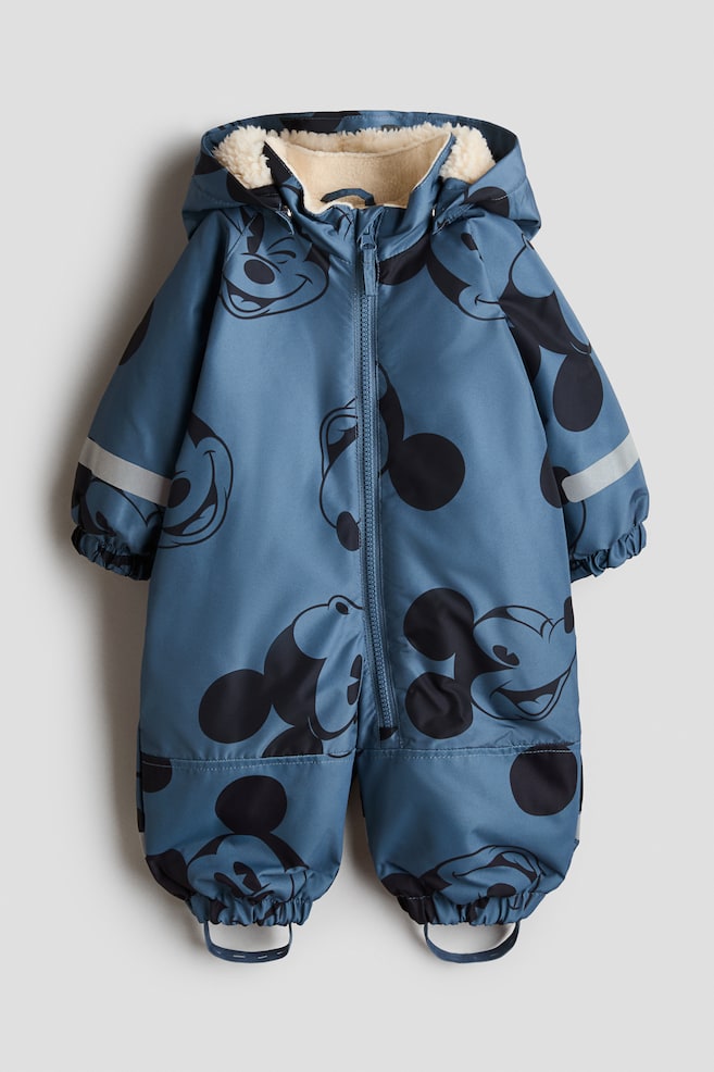 Flyverdragt med tryk - Blå/Mickey Mouse - 1