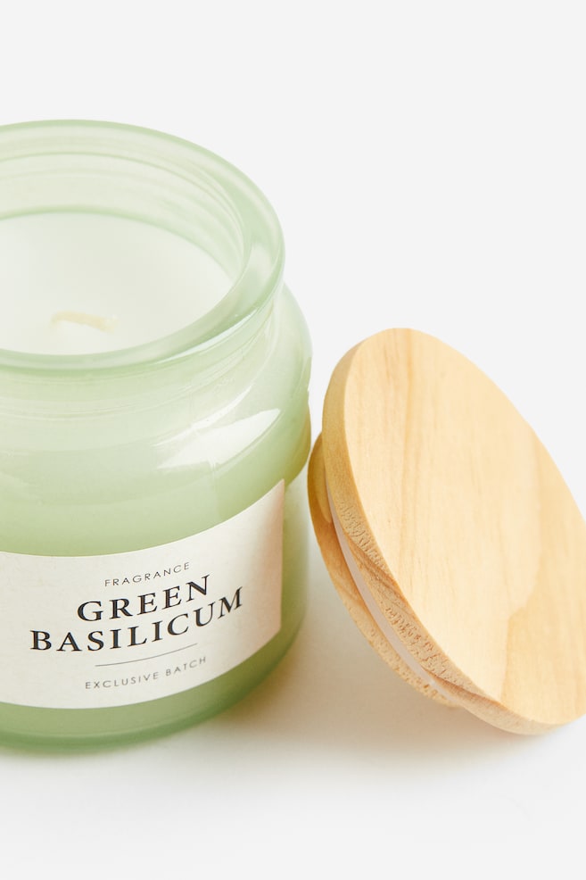 Bougie parfumée dans un pot en verre - Vert clair/Green Basilicum/Blanc/Wild Meadow/Rose clair/Botanical Garden/Jaune/Lemon Verde - 3
