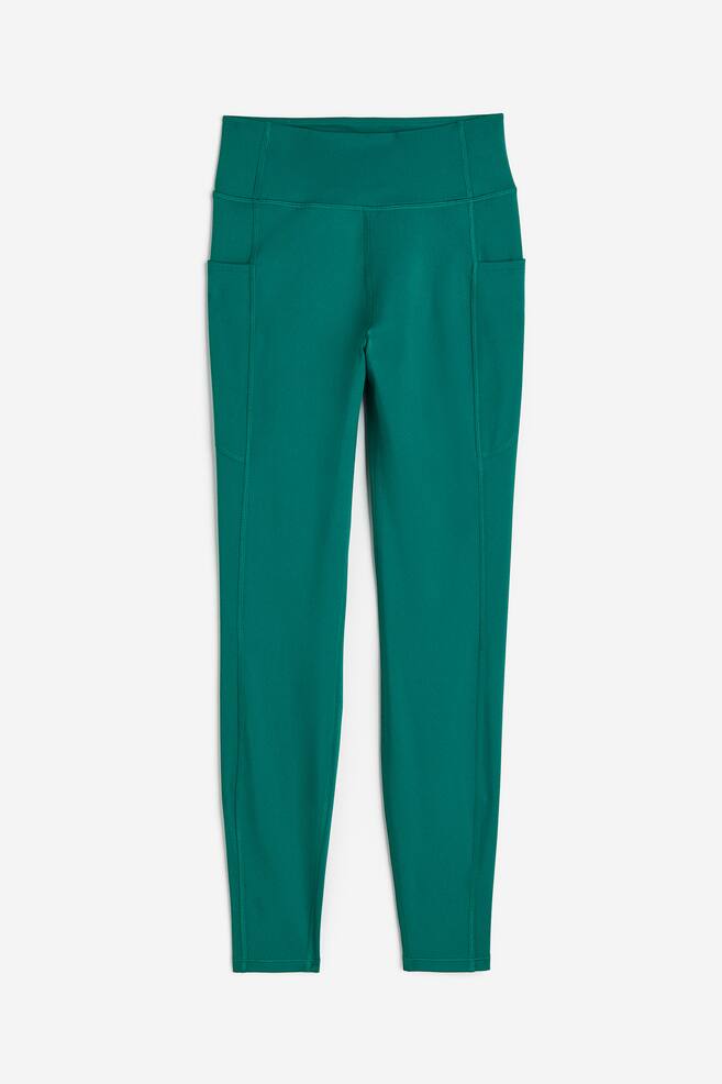 DryMove™ Pocket-detail sports tights - Dark green/Black/Light khaki green/Dark grey/dc/dc - 2