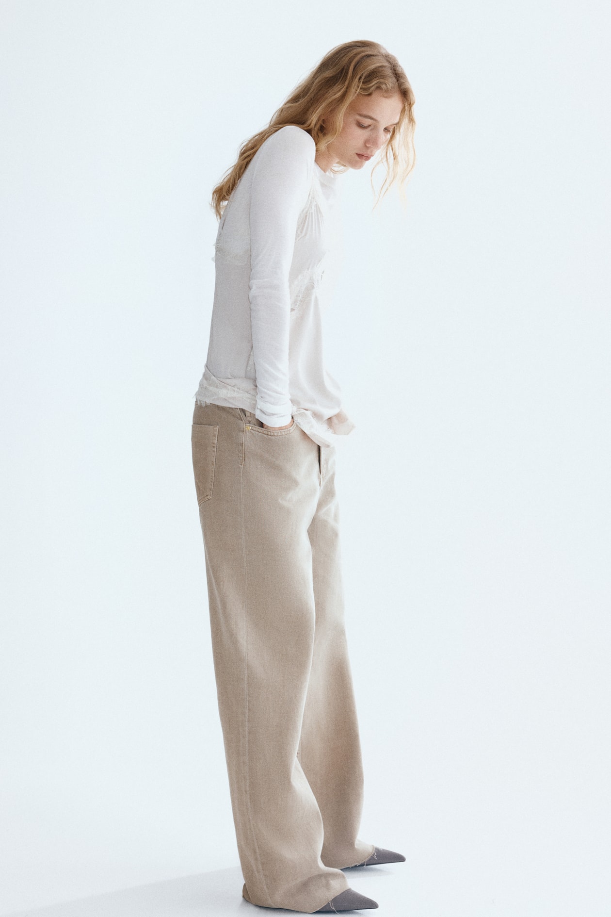 Wide High Jeans
