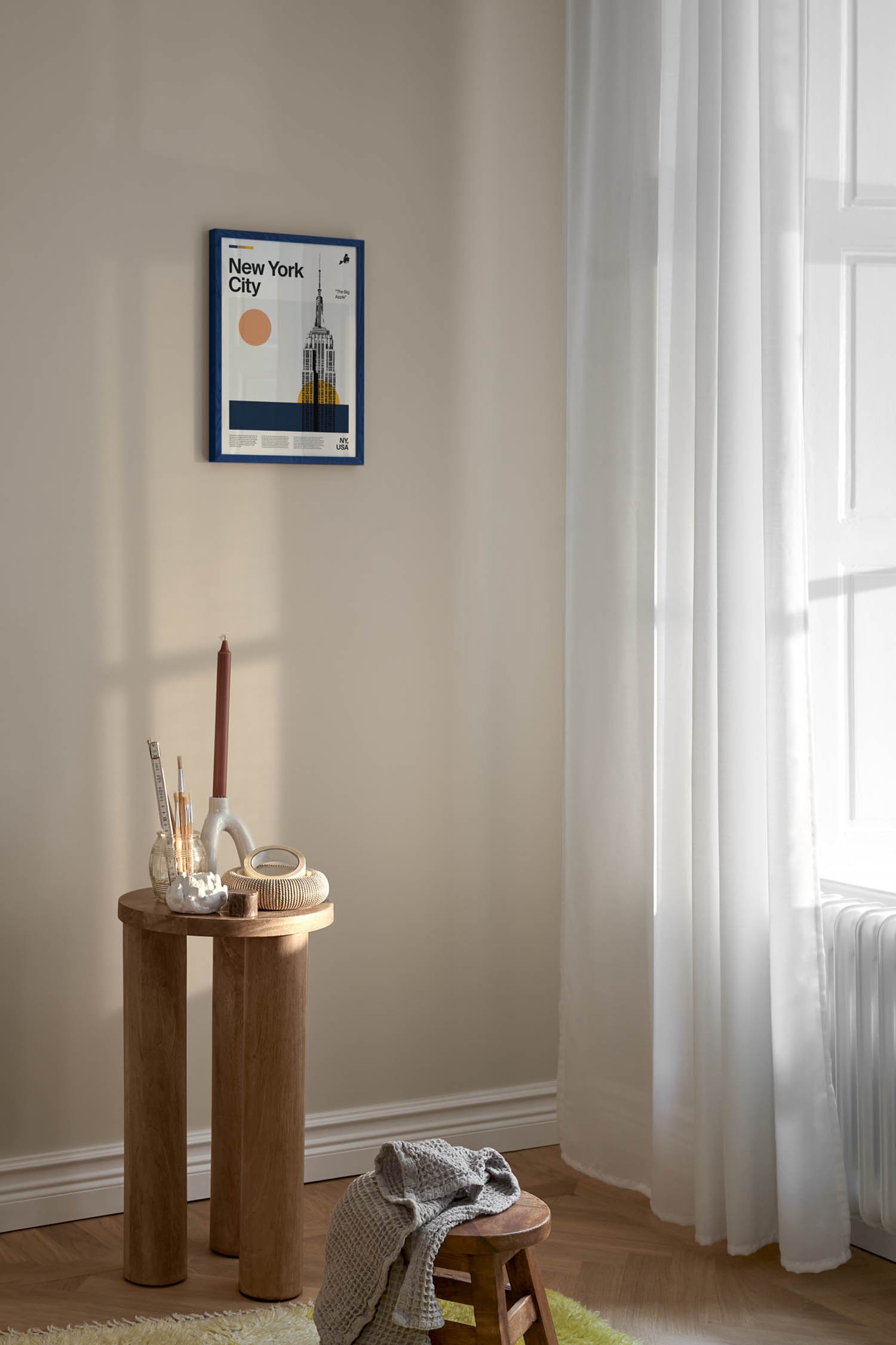 New York City Poster - Bege