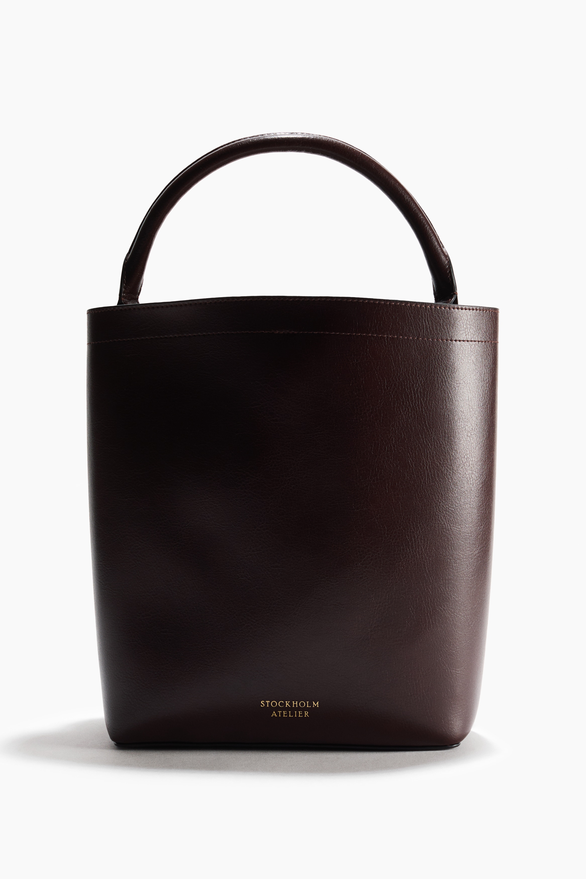 Bucket bag - Dark brown/Dark brown/Stockholm Atelier/Black