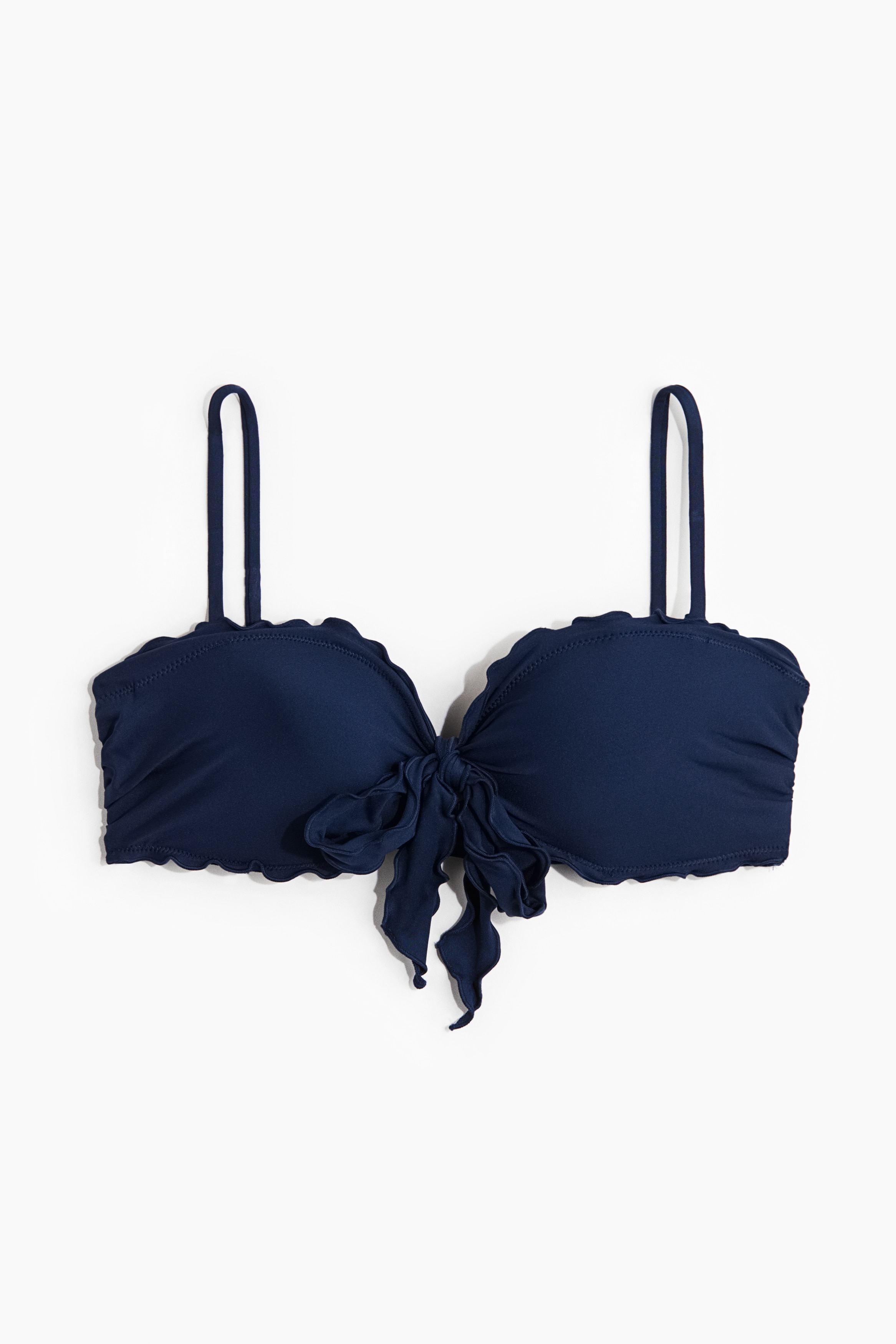 Top de bikini bandeau con relleno - Azul marino/Azul/Floreado/Rojo oscuro