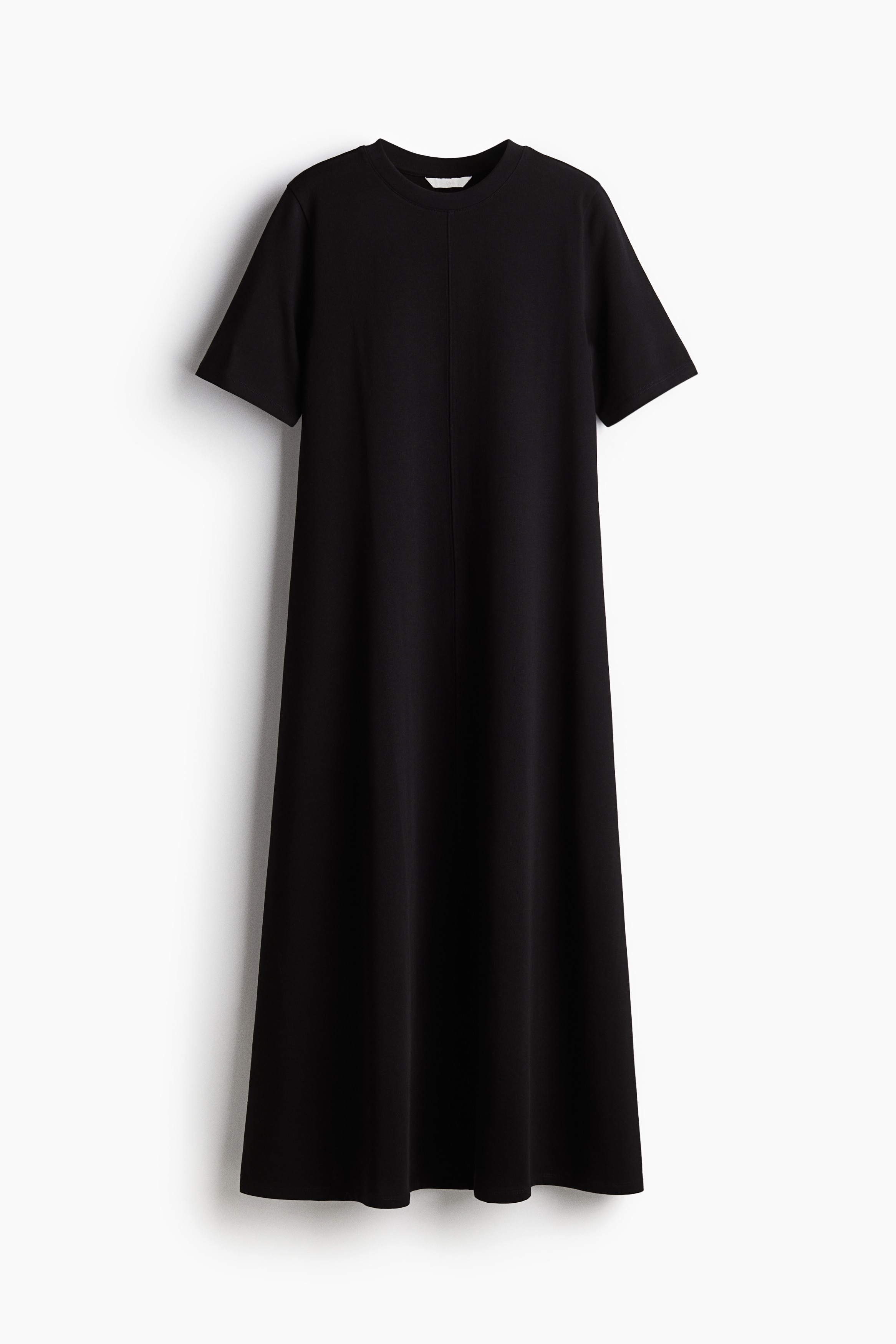 Flared T-shirt dress - Black