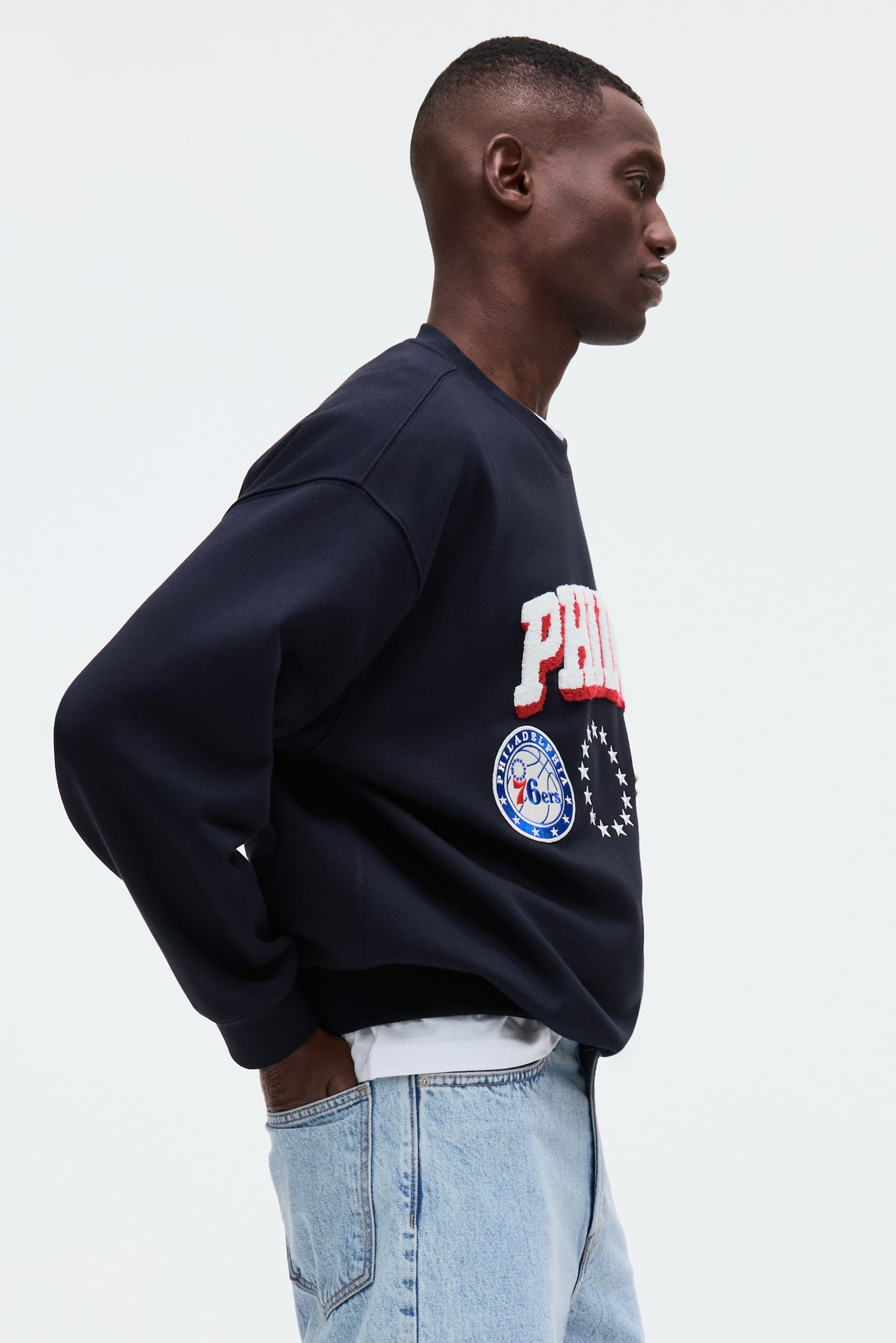 Oversized Fit Printed sweatshirt - Navy blue/NBA/Light grey marl/NBA/Black/NBA/Green/Keith Haring/Black/Cypress Hill - 3