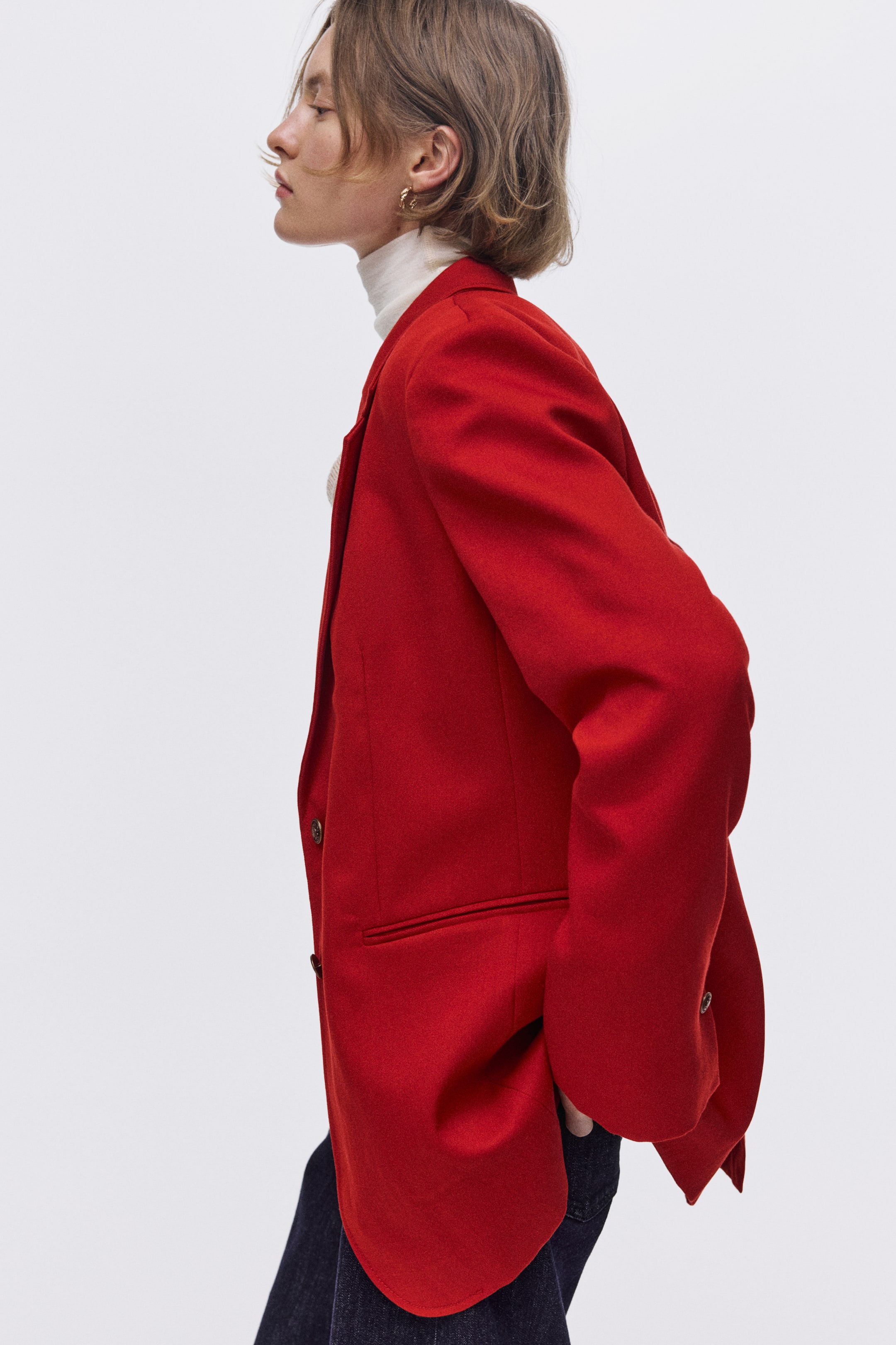 Zobacz większy obraz: Jednorzędowa marynarka - Red - ONA | H&M PL 1