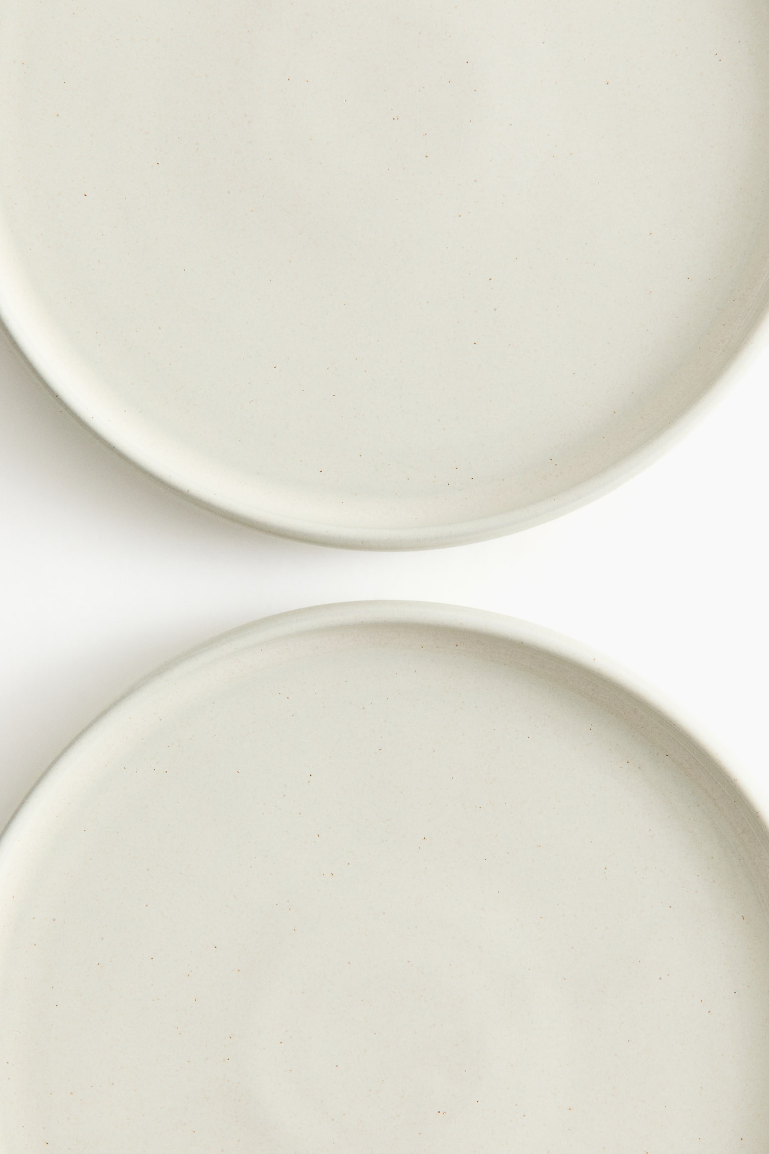 2-pack stoneware dinner plates - White/Green - 5