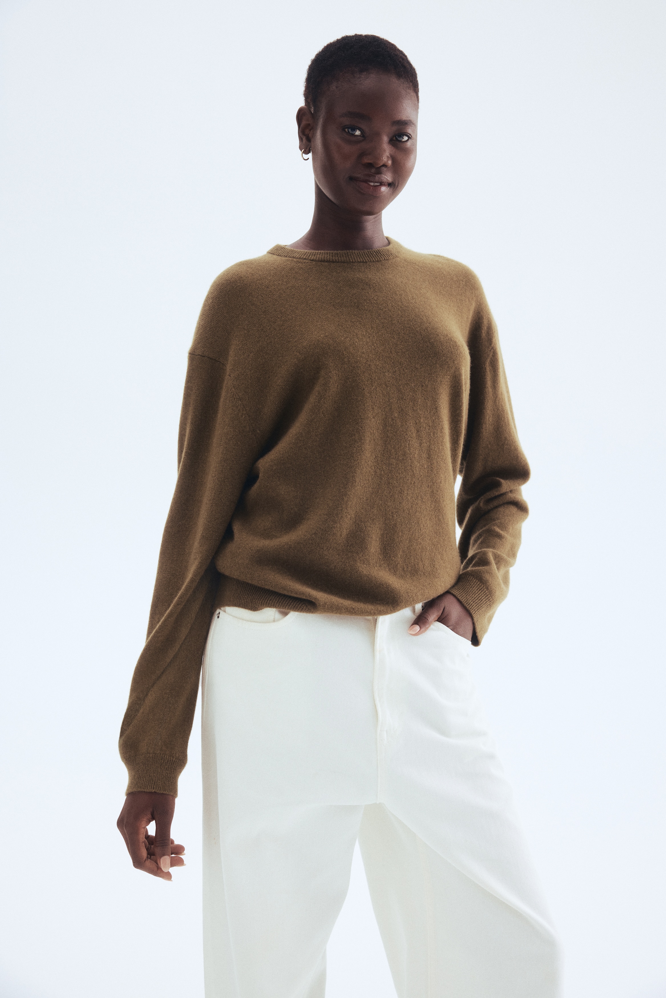 Women's Bright red Fine-Knit Cashmere Sweater | H&M US