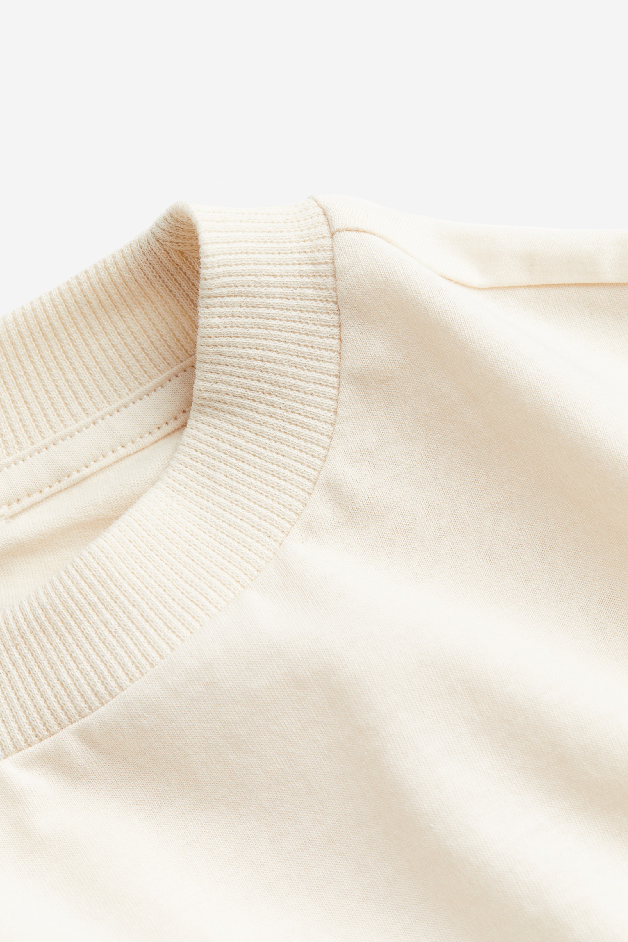 View larger image: Cropped Cotton Tee - Light beige - Ladies | H&M AU 2