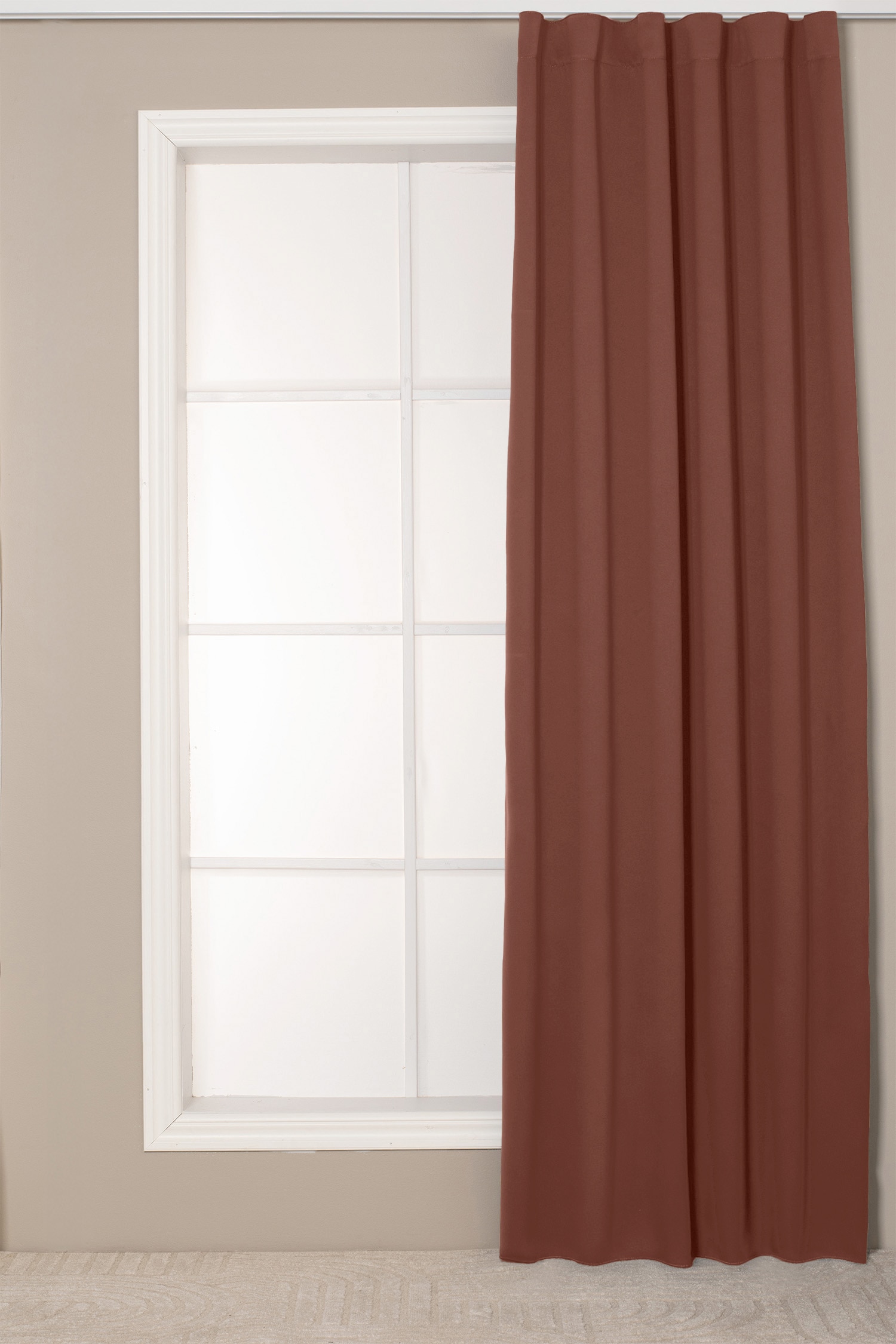 1-pack Gardinlängd Dokie - Roströd/Beige/Lila/Svart/Ljusgrå/Brun