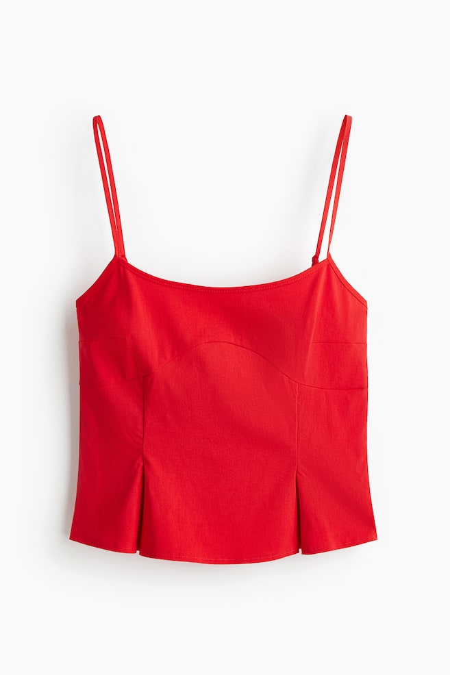 Strappy top - Bright red/Black/Black/Grey/Beige/Checked/Burgundy - 1