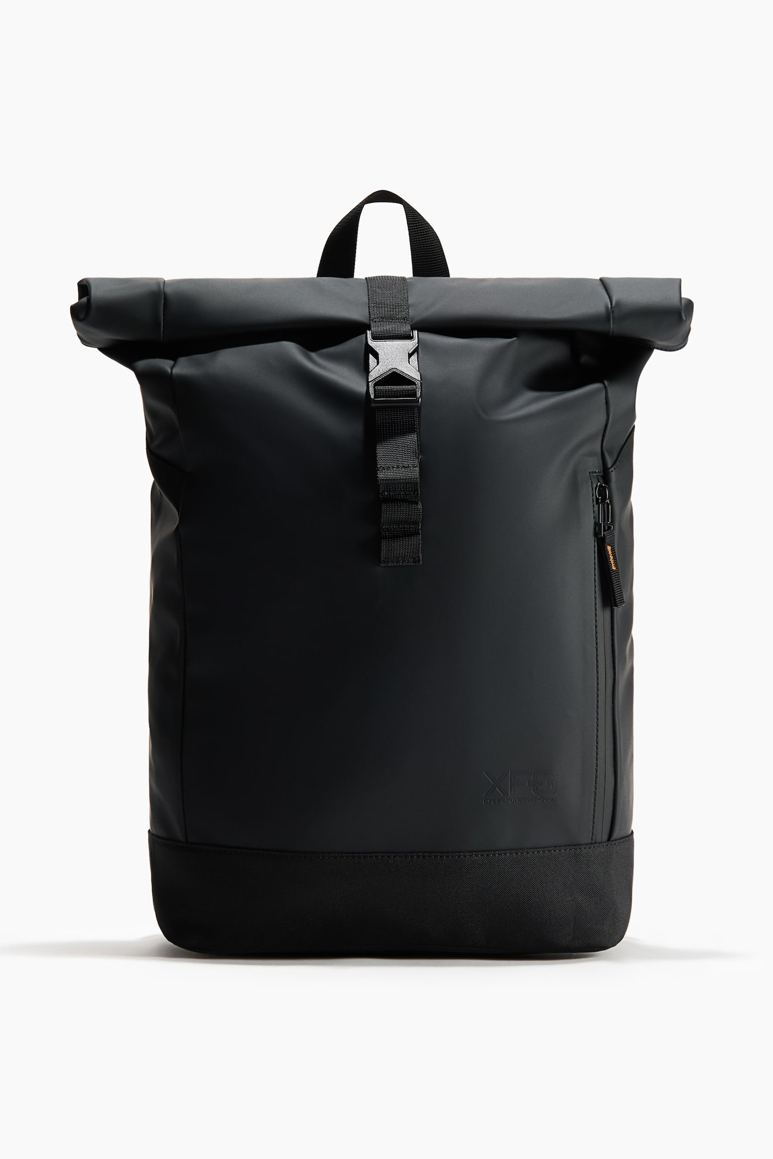 Roll-top backpack - Black - 1