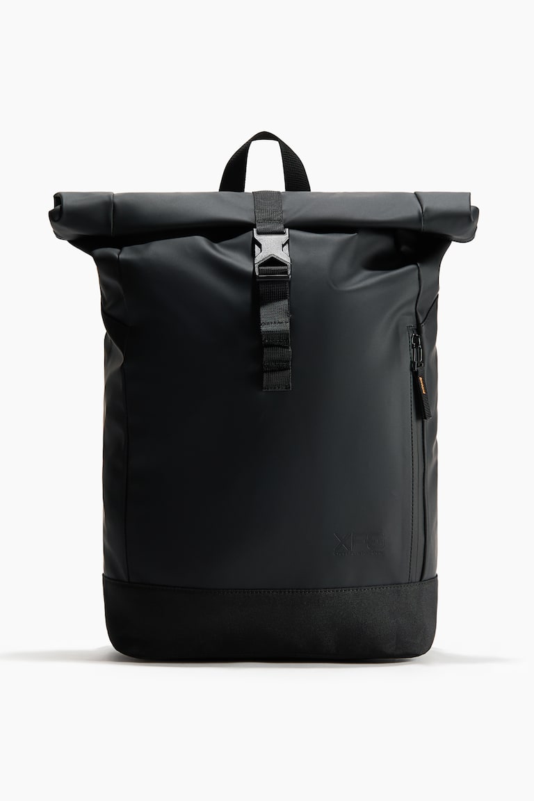 black leather roll top backpack VASCO Rolltop With adjustable straps and a roomy interior Limited | Handmade Rolltop Leather