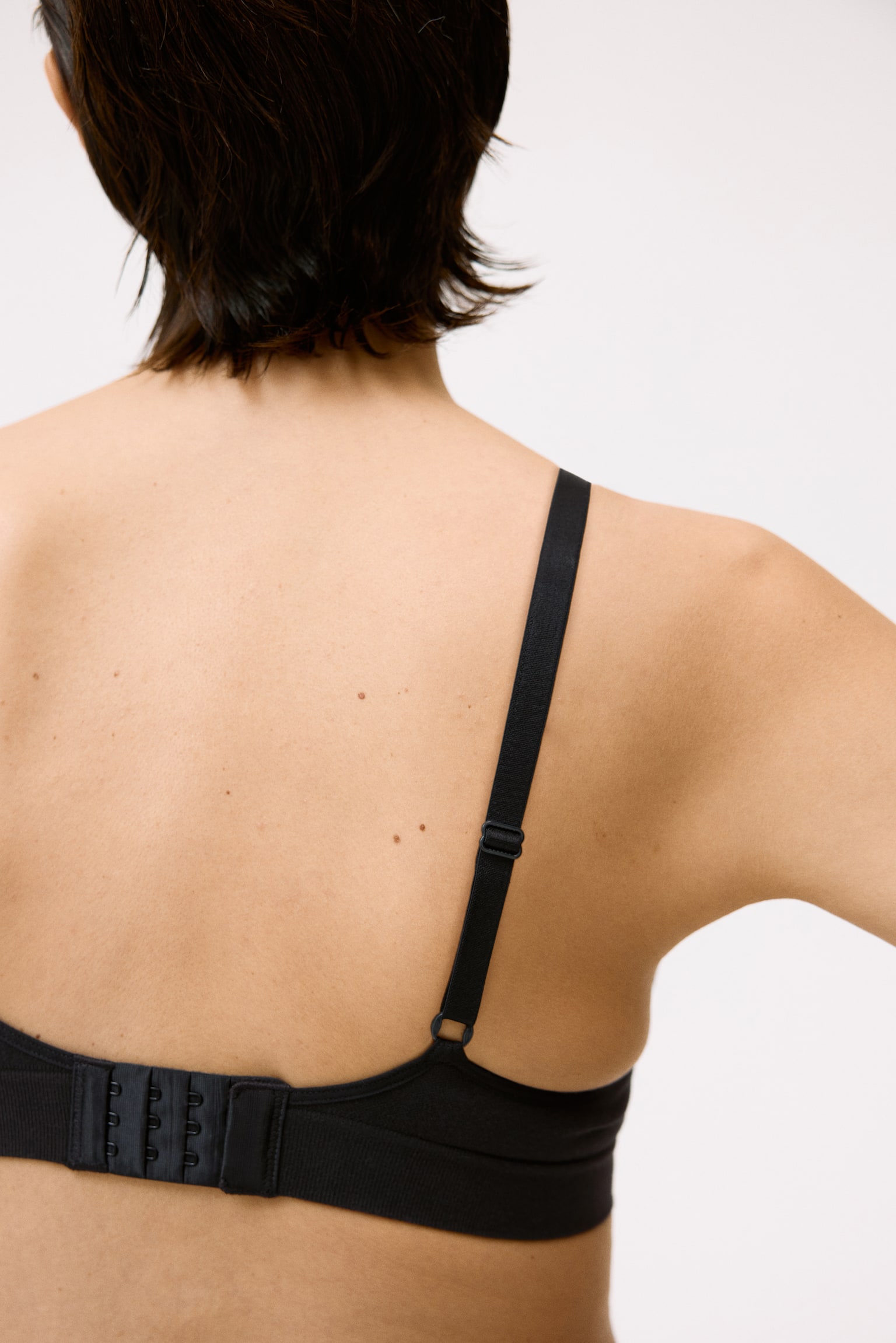 MAMA Reggiseno da allattamento in misto cotone - Nero/Light mole marled - 4