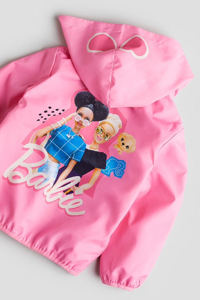 Printed Windbreaker - Pink/Barbie/Light pink/Frozen/Light pink/Minnie Mouse - 2