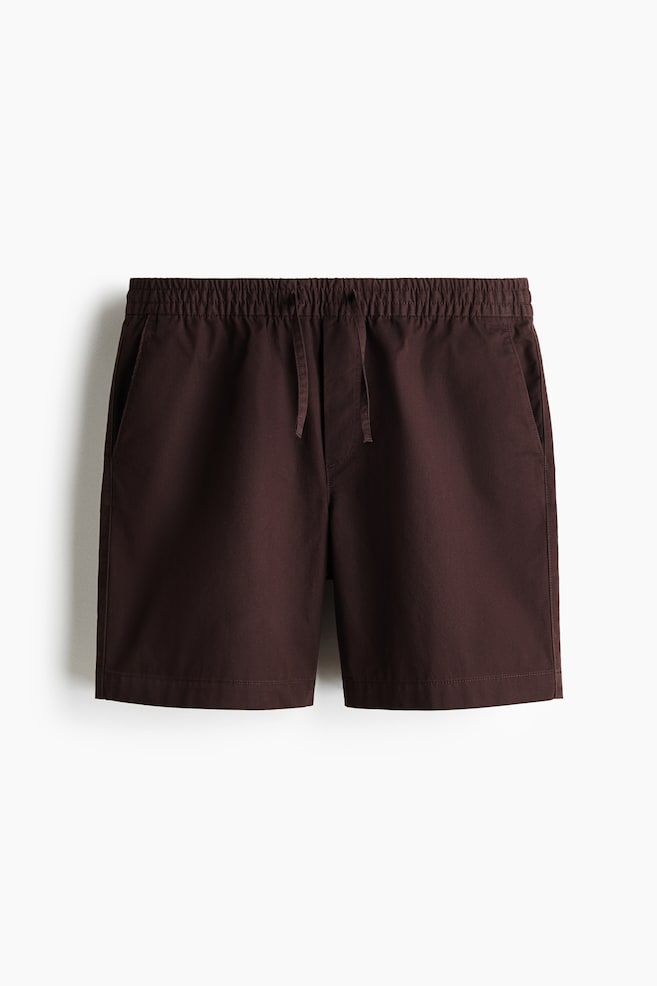 Relaxed Fit Cotton shorts - Dark brown/Black/Khaki green/Dark blue/White/Dark beige - 1