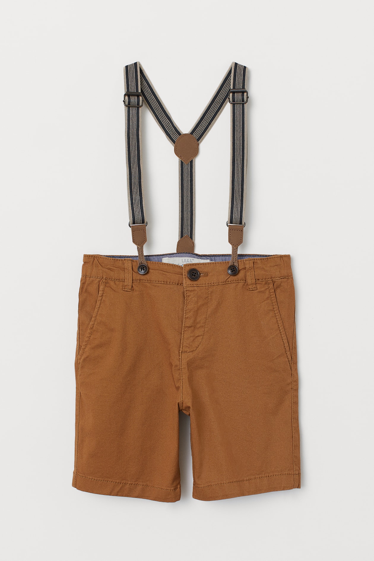 Chino shorts with braces Brown Kids H&M