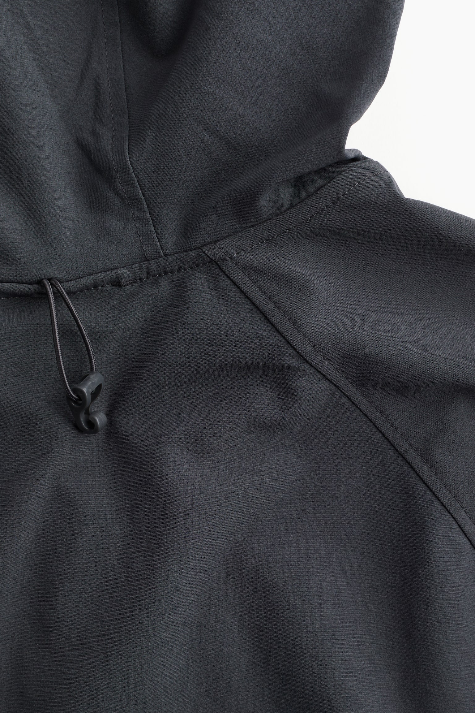 Running popover jacket in DryMove™ - Dark grey/Black - 3