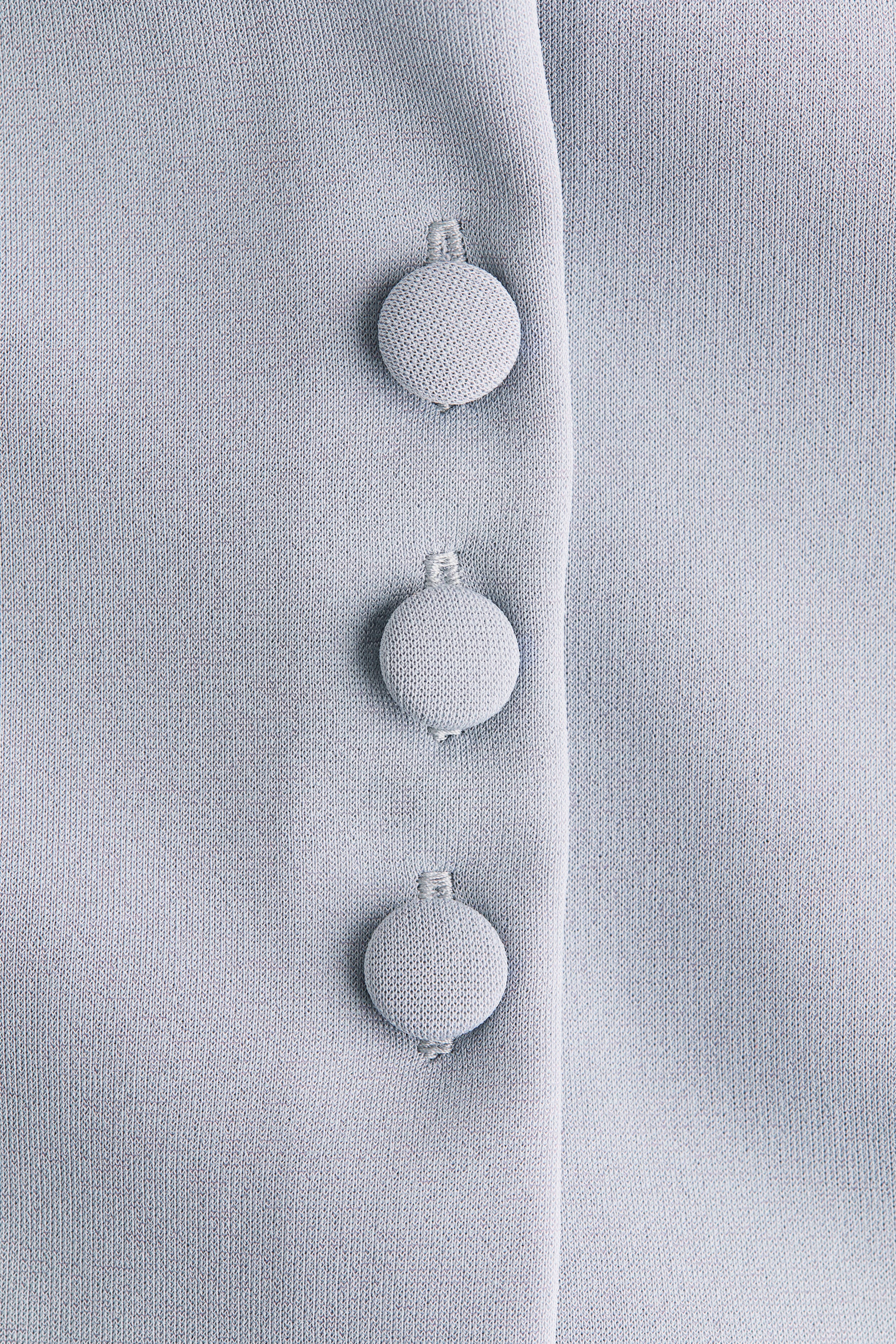 Button-Front Peplum Top
