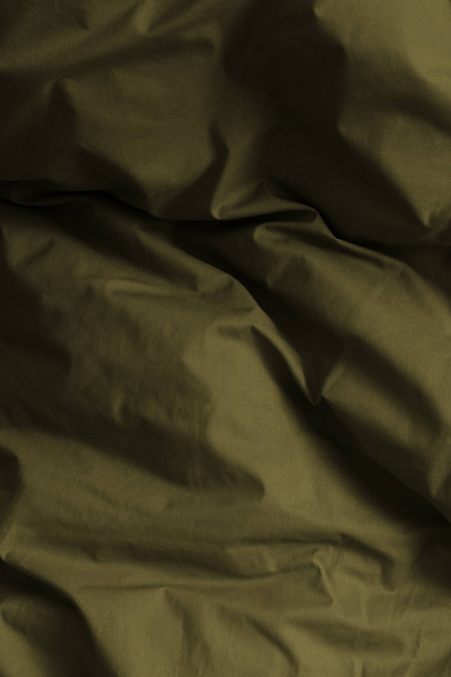 Cotton Twin Duvet Cover Set - Dark green/Dark brown/Light khaki green/Light beige/Taupe/Brown/White/Orange/Light yellow - 3