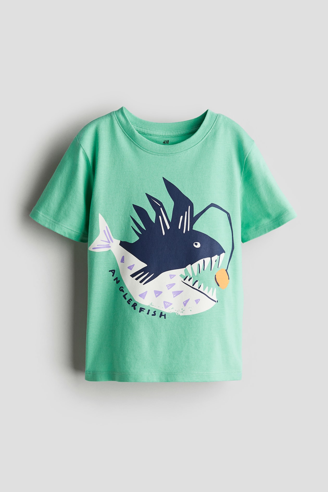 printed-t-shirt-round-neck-short-sleeve-green-anglerfish-kids