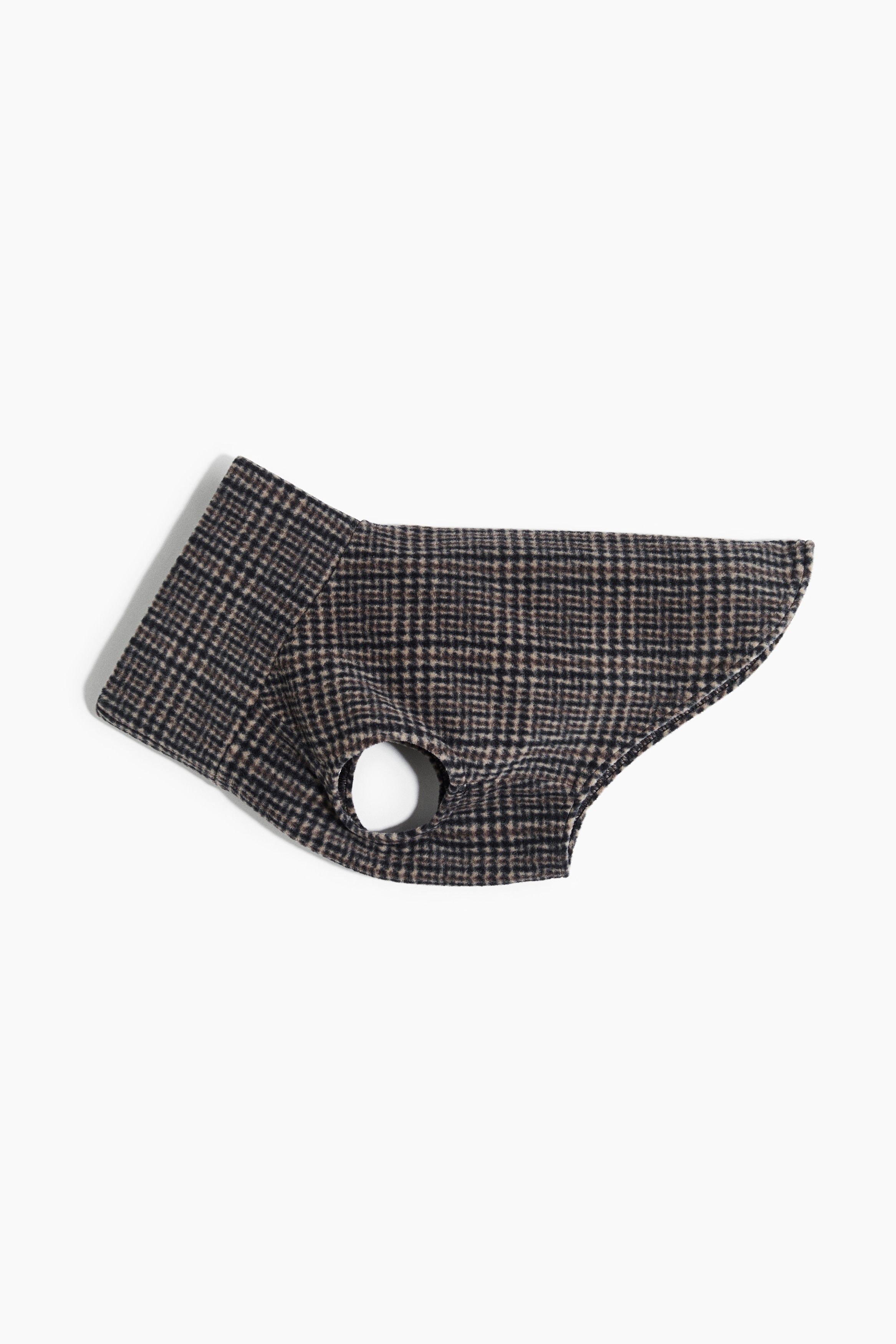 Cappottino in pile per cani - Beige/quadri/Bianco/quadri