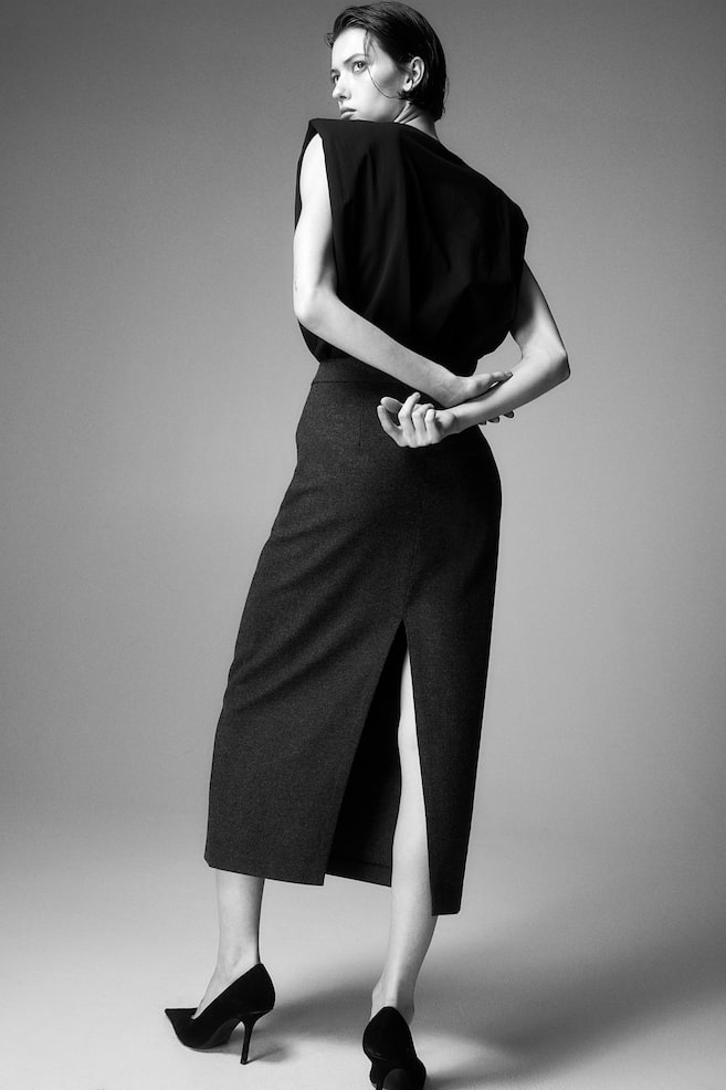 Column skirt - Dark grey - 4