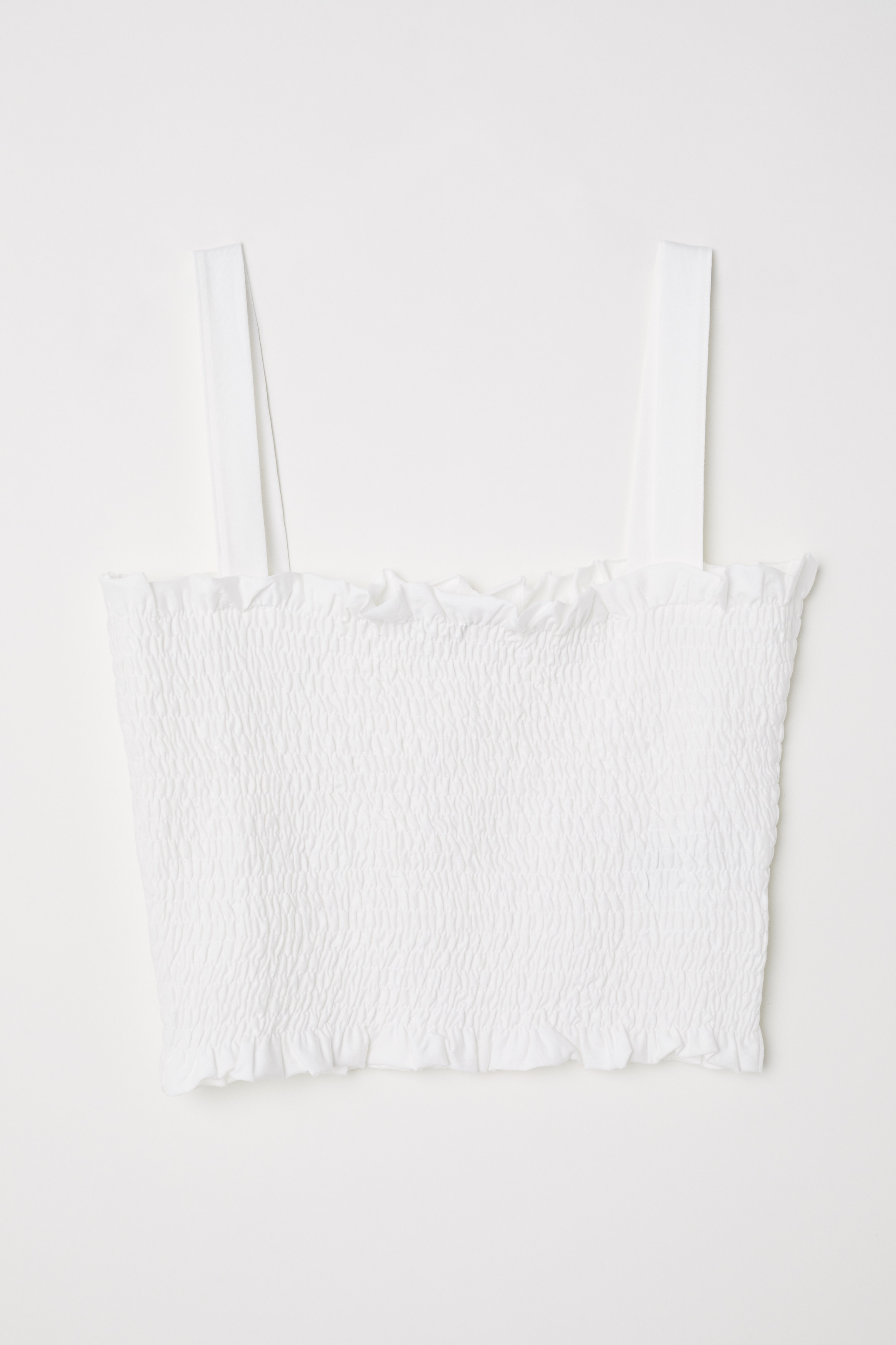 smocked cotton top