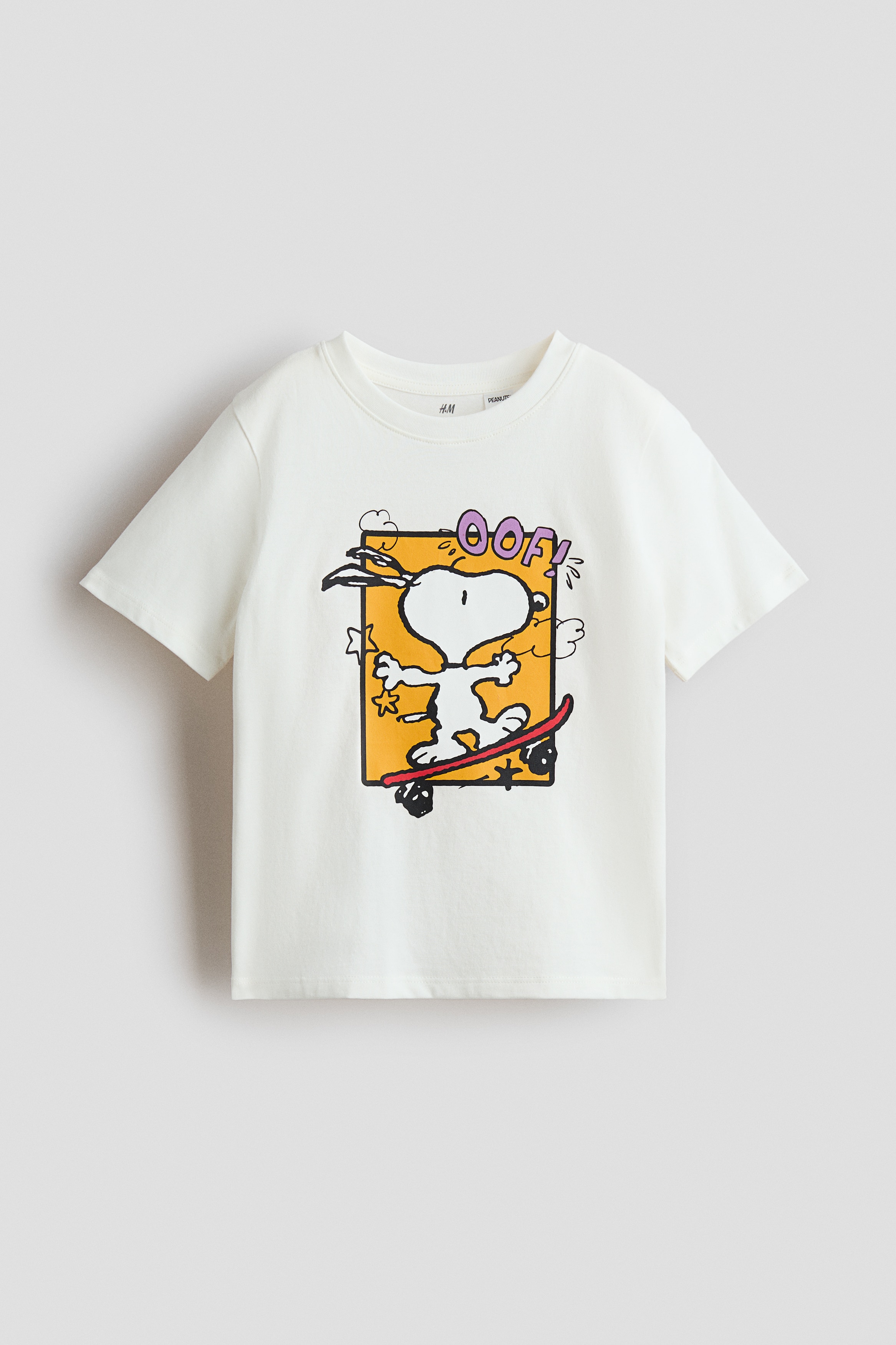 Printed T-shirt - Cream/Snoopy