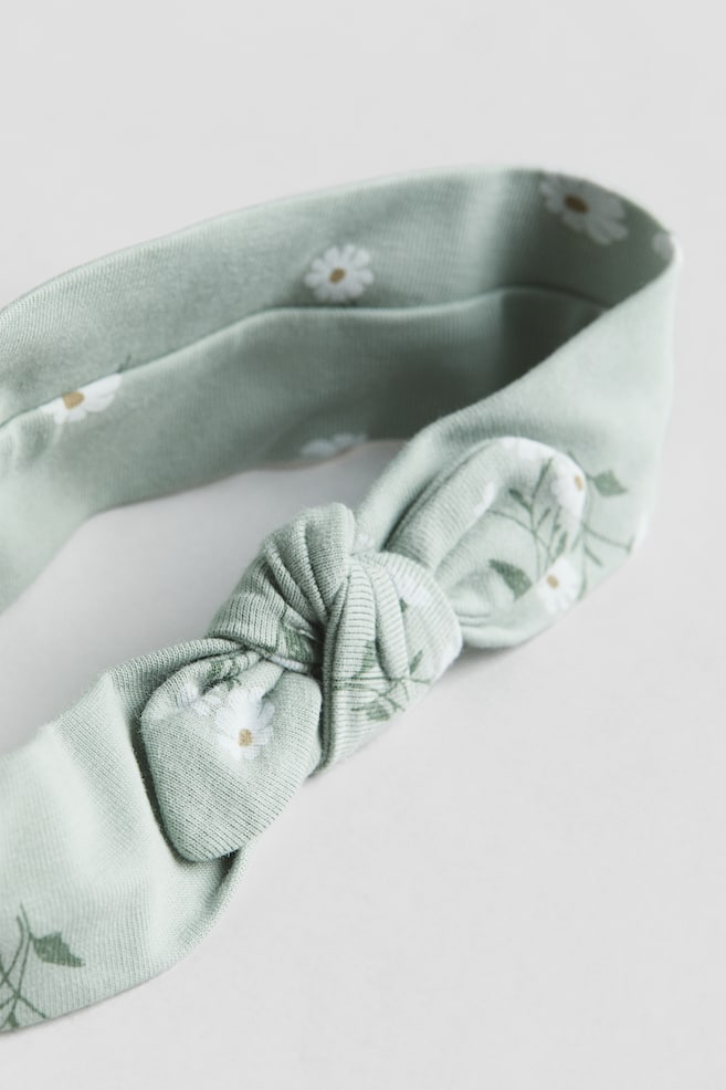 3-piece cotton set - Light green/Floral/Dusty blue/Striped - 3